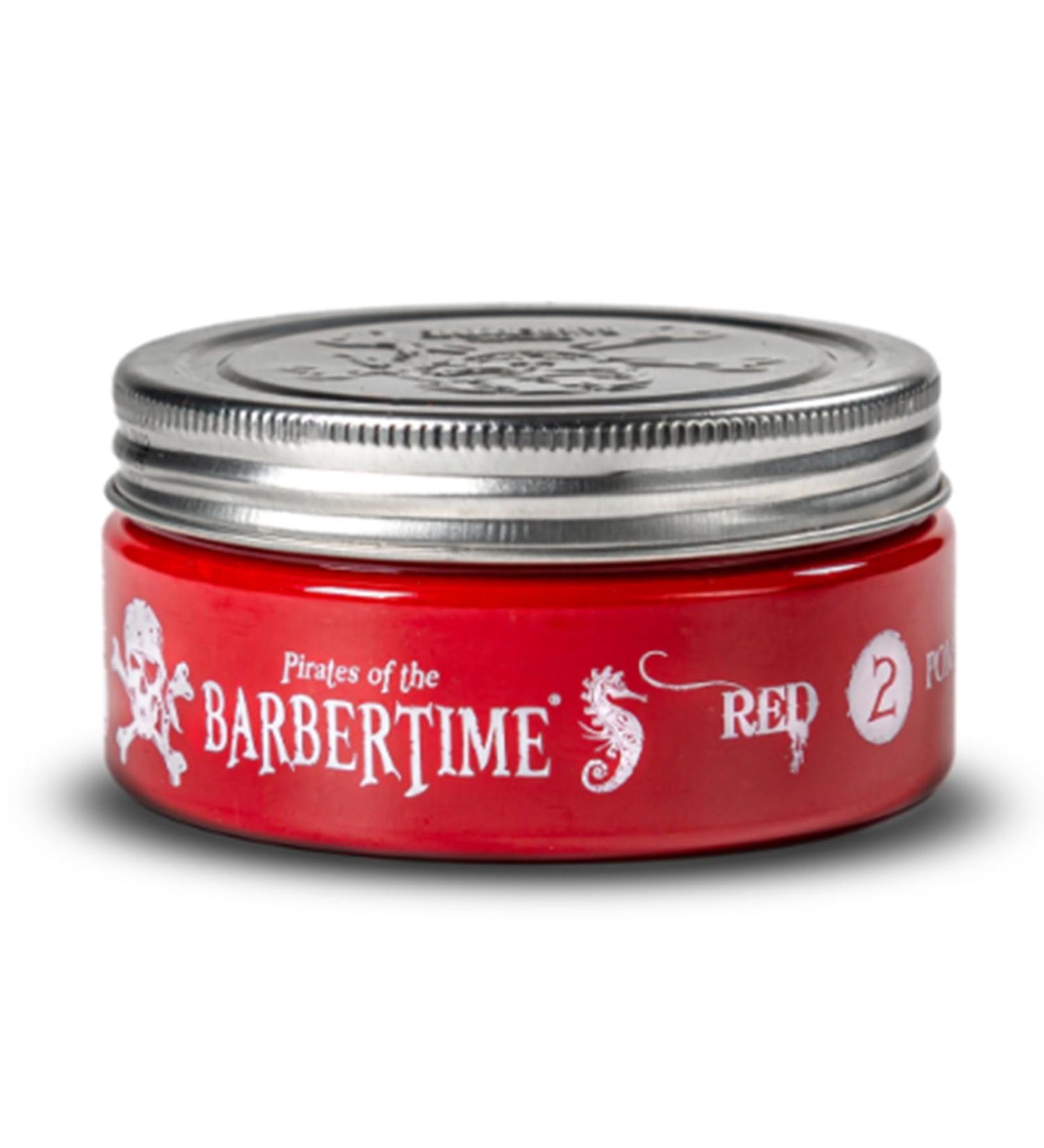 BARBERTIME Hair Styling Aqua Wax | No2 Red Pomade Shine Look | Long Lasting Formula Strong Hold 150 ml - Buy Online on GoSupps.com