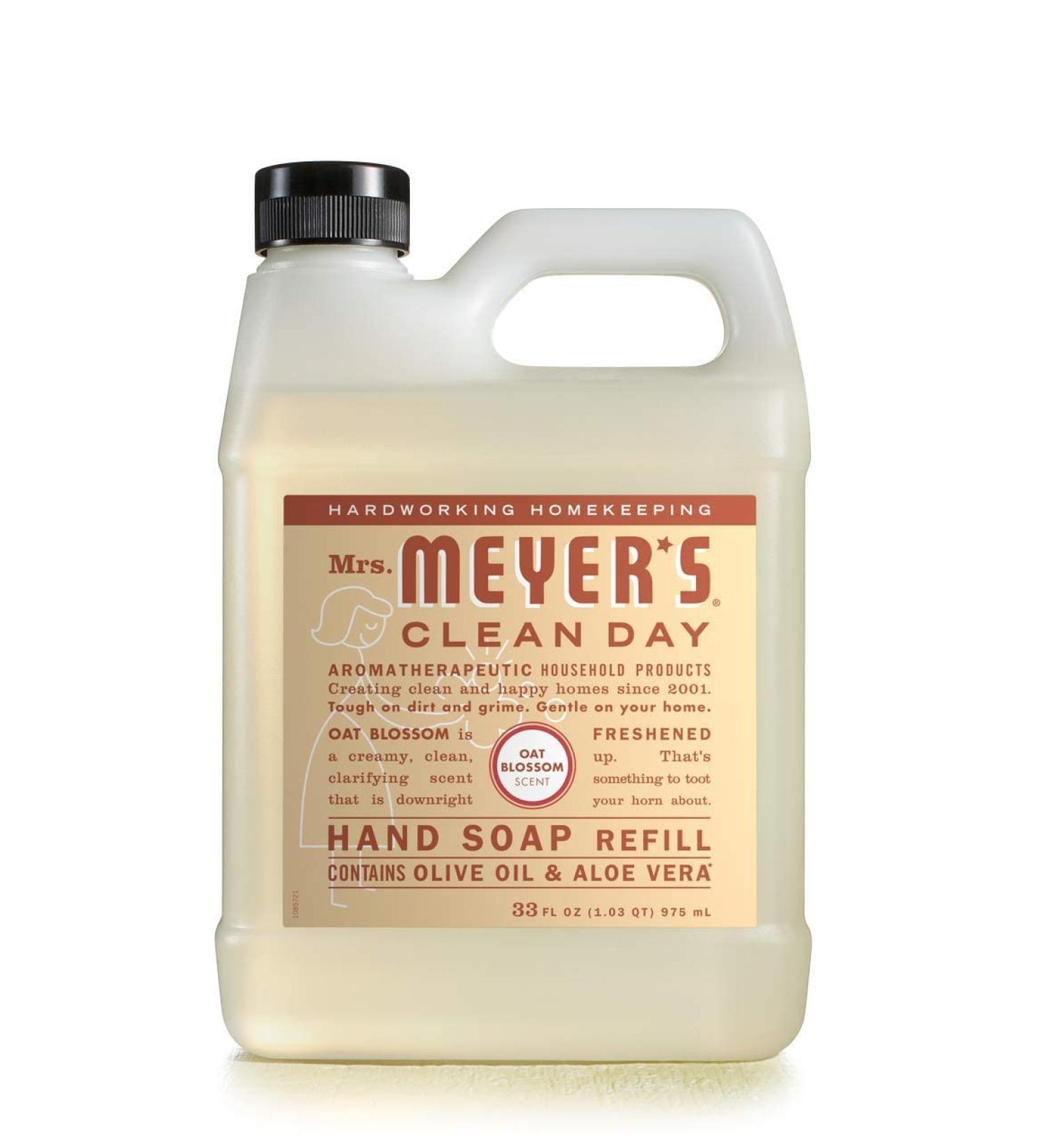 Mrs. Meyer's Oat Blossom Liquid Hand Soap Refill - 33 OZ | Eco-Friendly Natural Ingredients | Shop Internationally - Buy Online on GoSupps.com