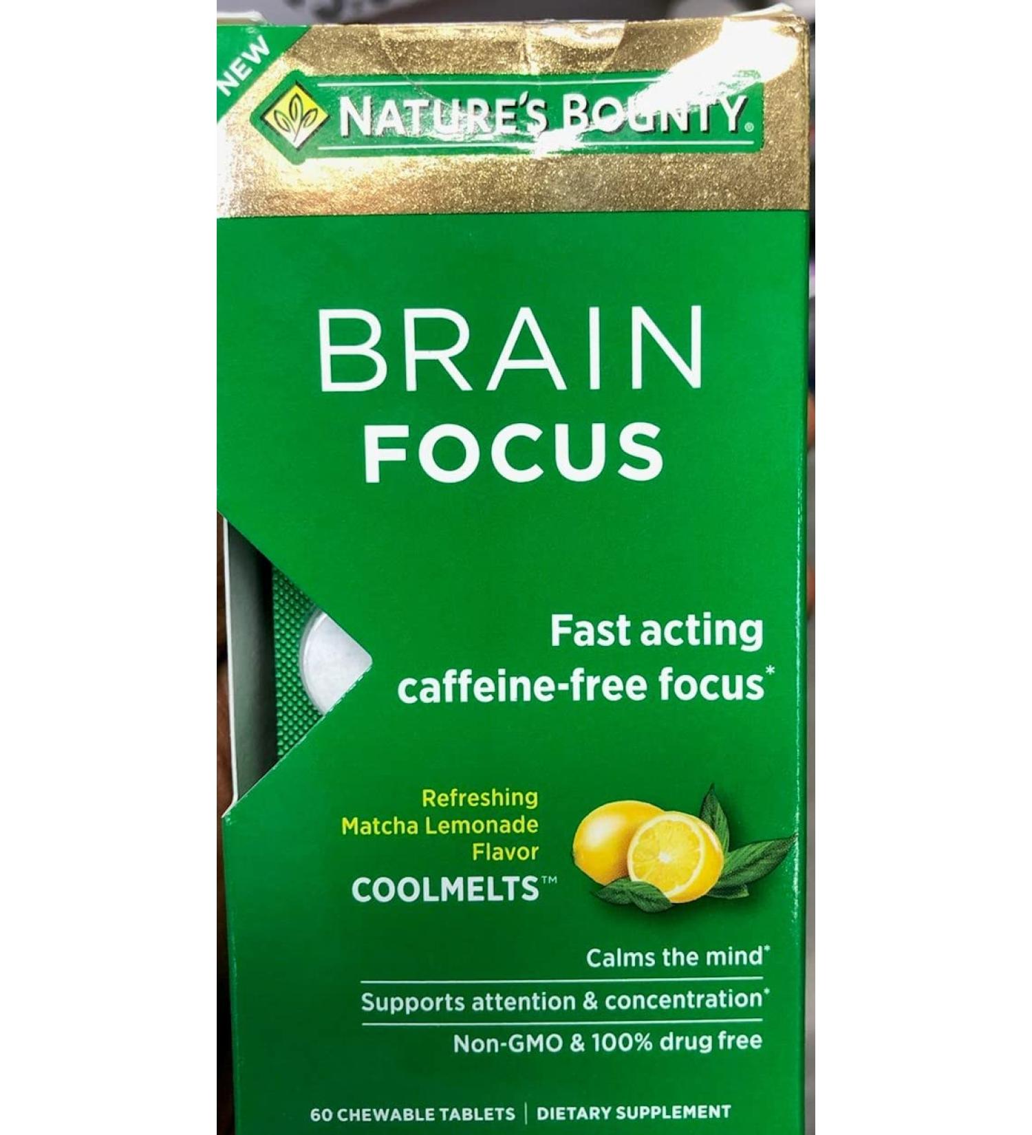 Nature Bounty Brain Focus Fast Acting Coolmelts