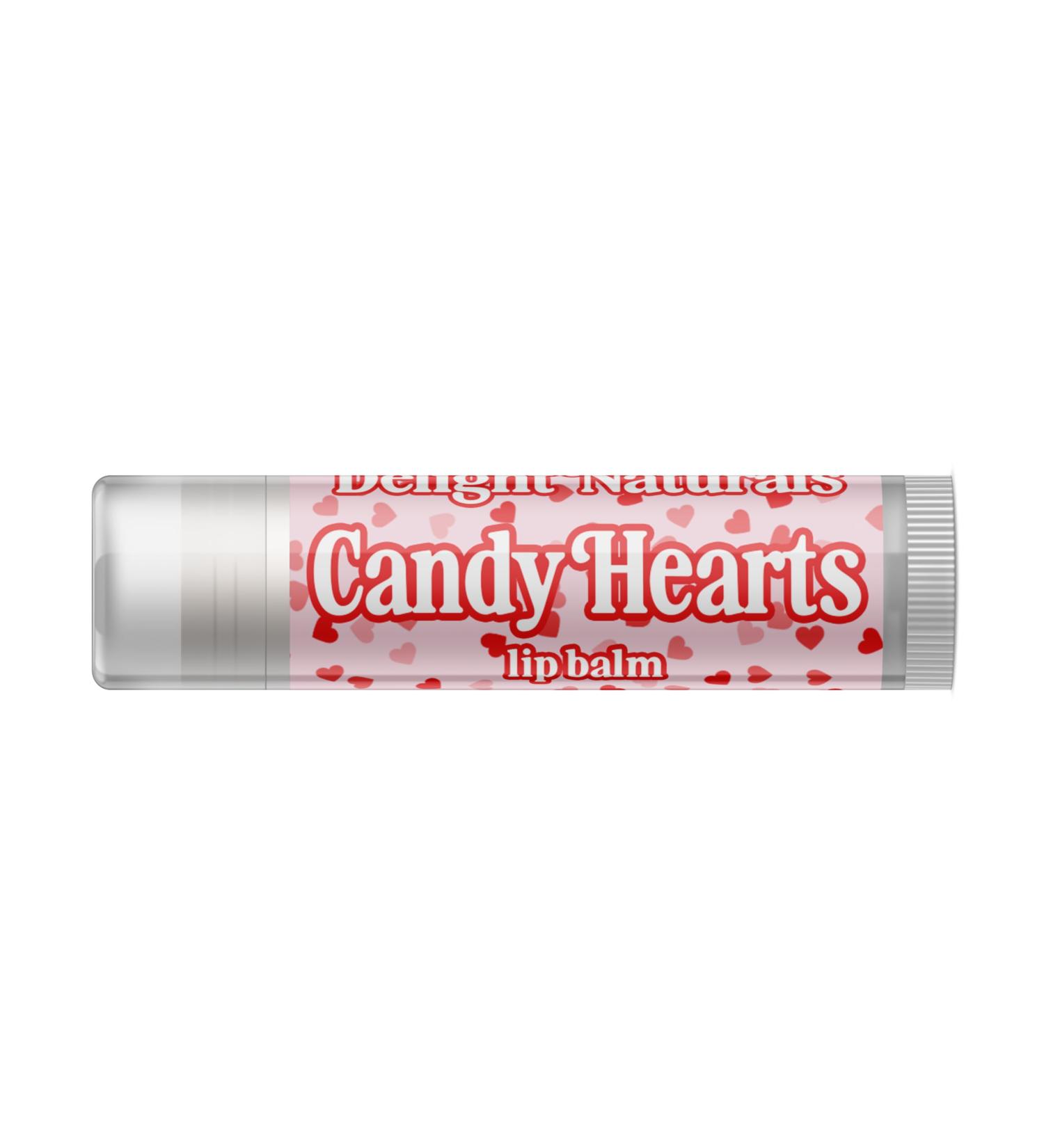 Delight Naturals JUMBO Valentines Lip Balm - Candy Hearts - Buy Online on GoSupps.com