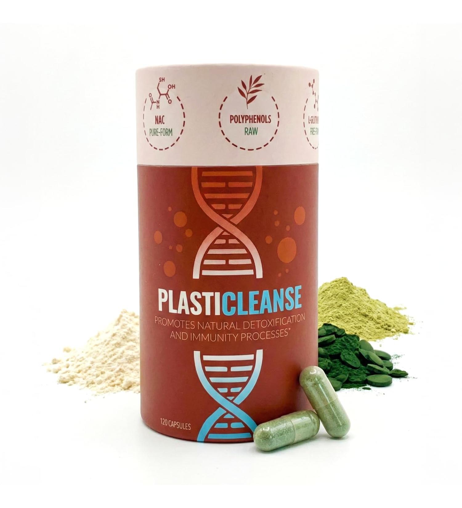 Daily Fix Wellness PlastiCleanse Full Body Detox Supplement with NAC Spirulina L-Glutamine Organic Polyphenols Vitamin C for Liver Support Toxin Elimination Gut Health - Buy Online on GoSupps.com