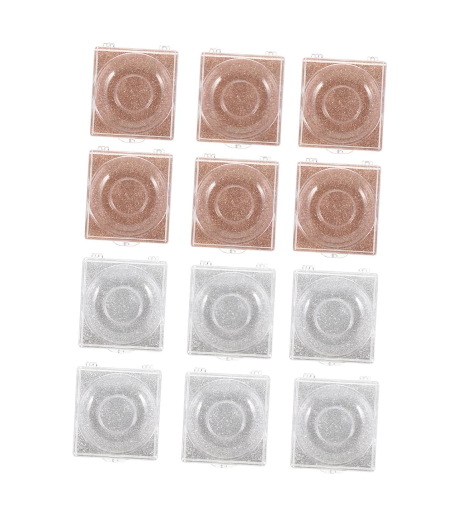 VALICLUD 12pi ces tui Faux Cils Bo te De Rangement Pour Cils Vide Carr Et Paillet  - Buy Online on GoSupps.com