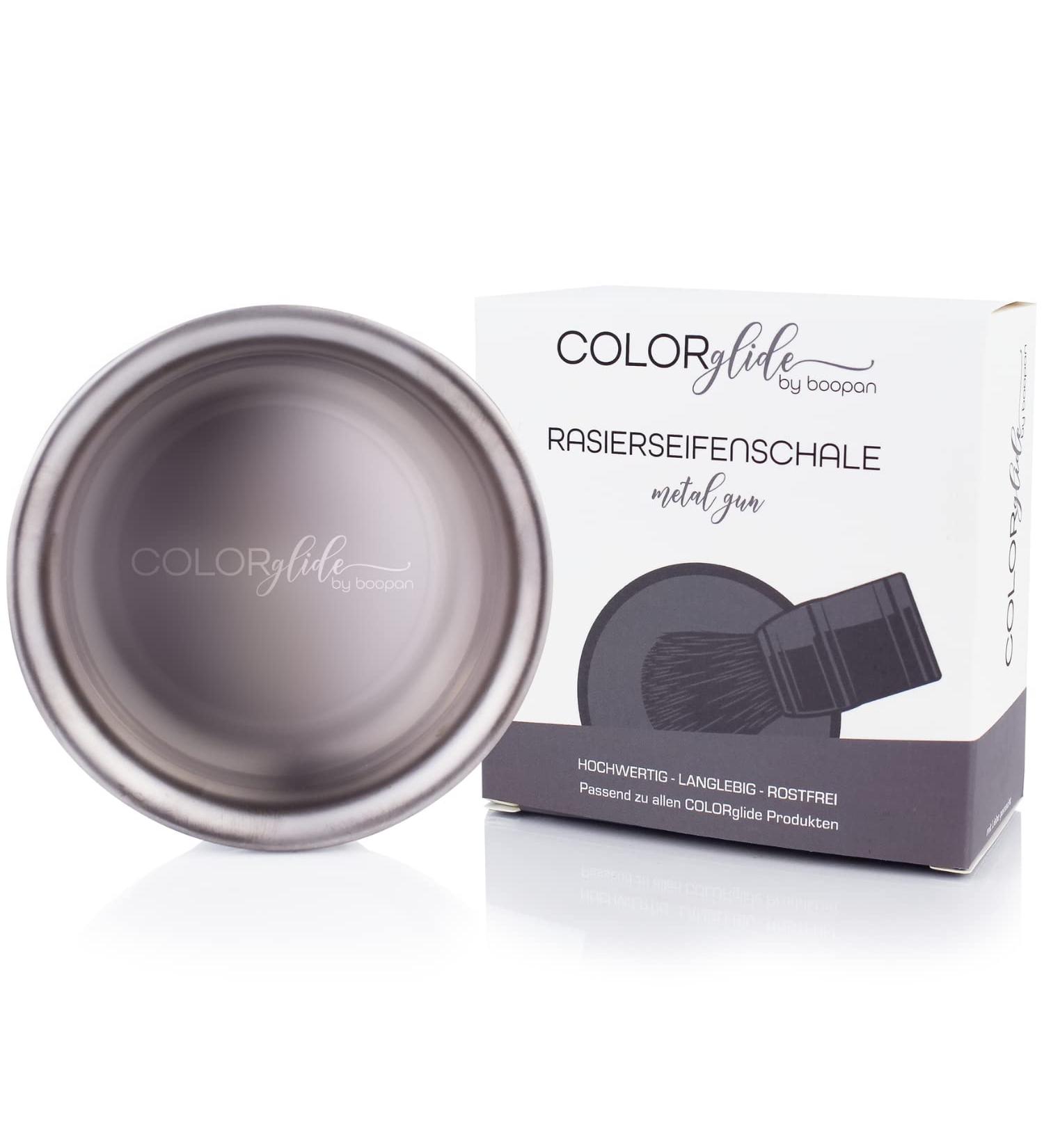 Colorglide Stainless Steel Shaving Bowl | Effortless Foaming for All Shaving Soaps | Boopan (Metalgun) - Buy Online on GoSupps.com