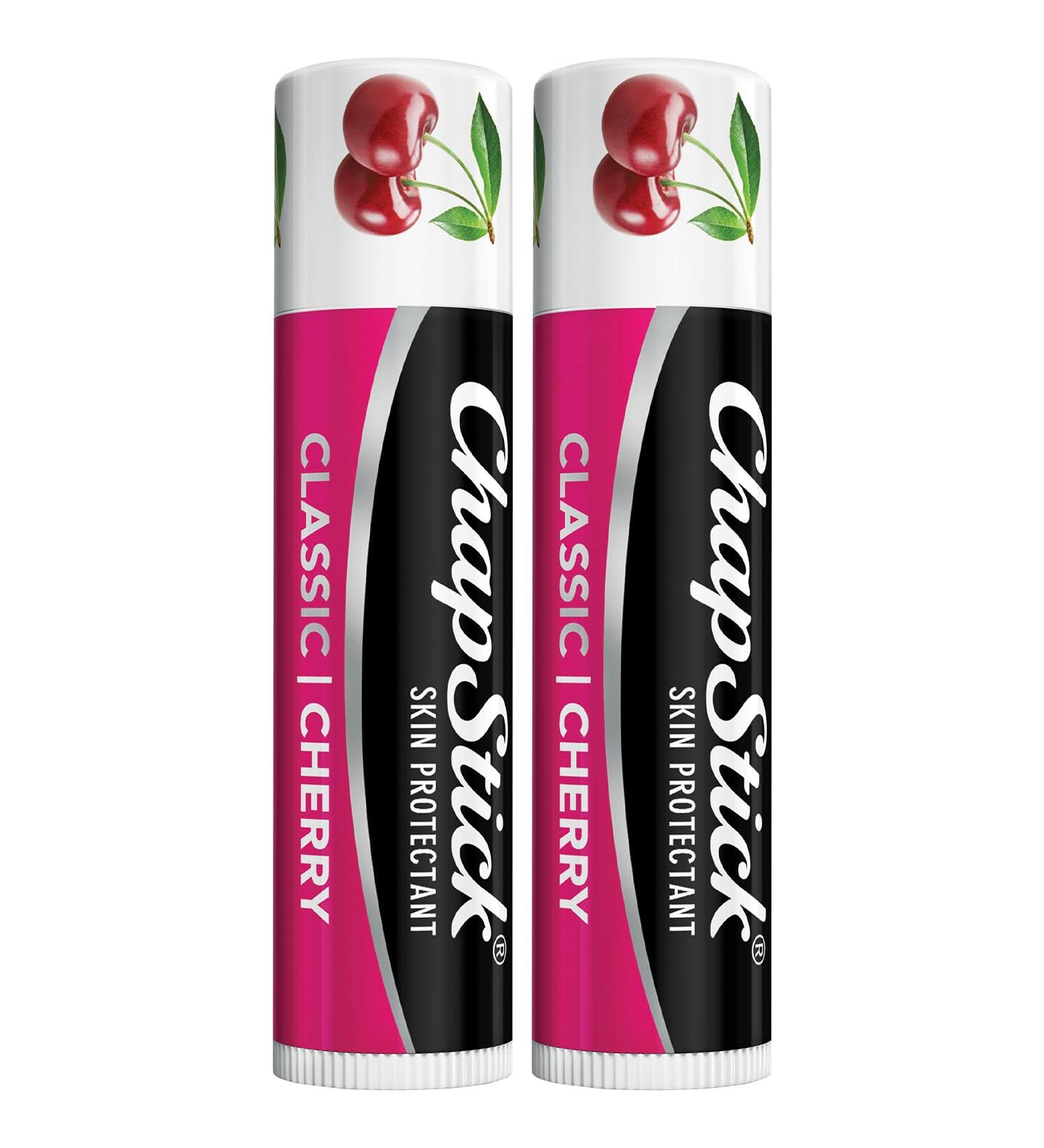 ChapStick Classic Cherry Lip Balm 2-Pack  Fruity & Sweet Lip Moisturizer for Dry Lips 0.15 Oz Ea - Buy Online on GoSupps.com