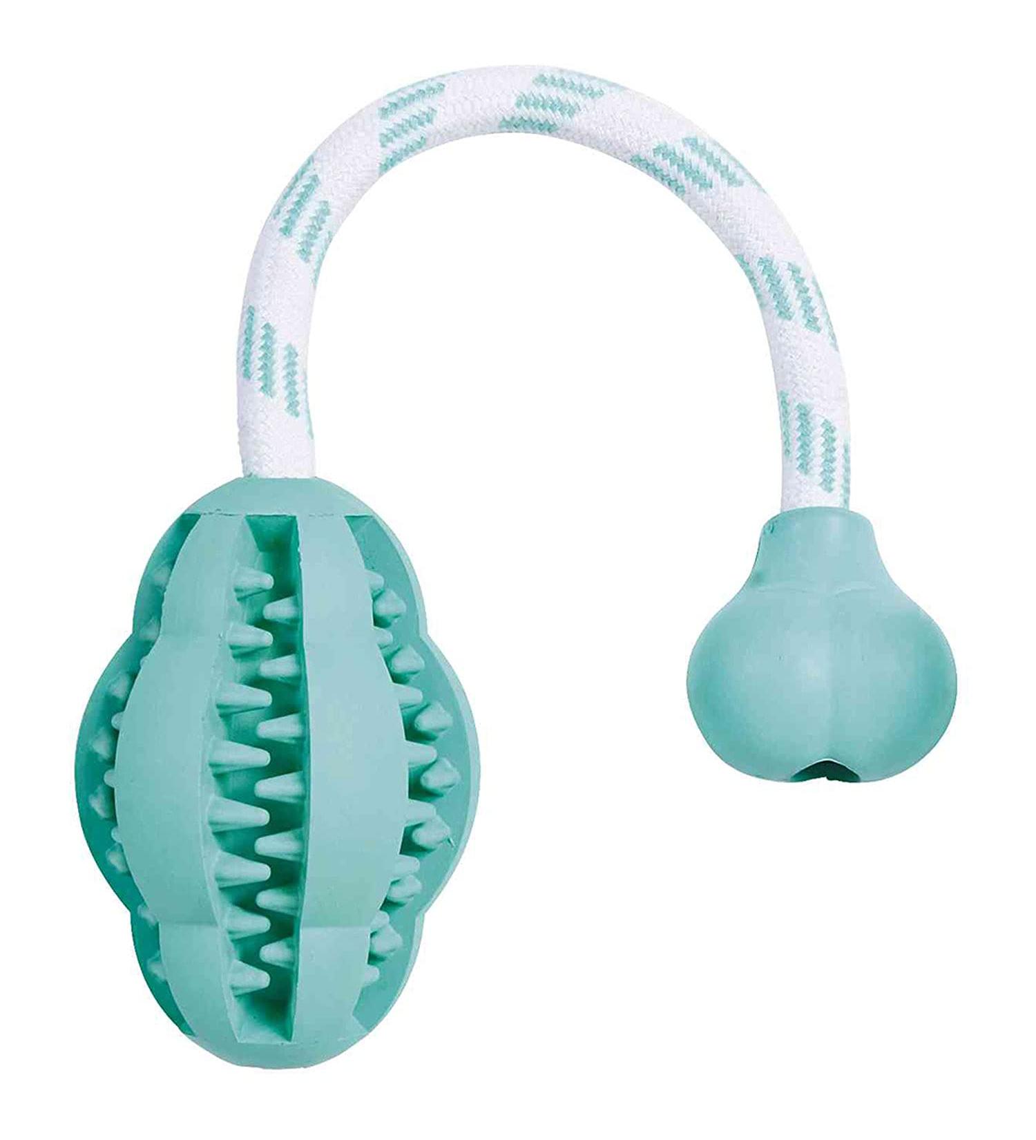 Trixie 32945 Denta Fun Jumper/Rope Mintfresh Natural Rubber 8 cm/28 cm
