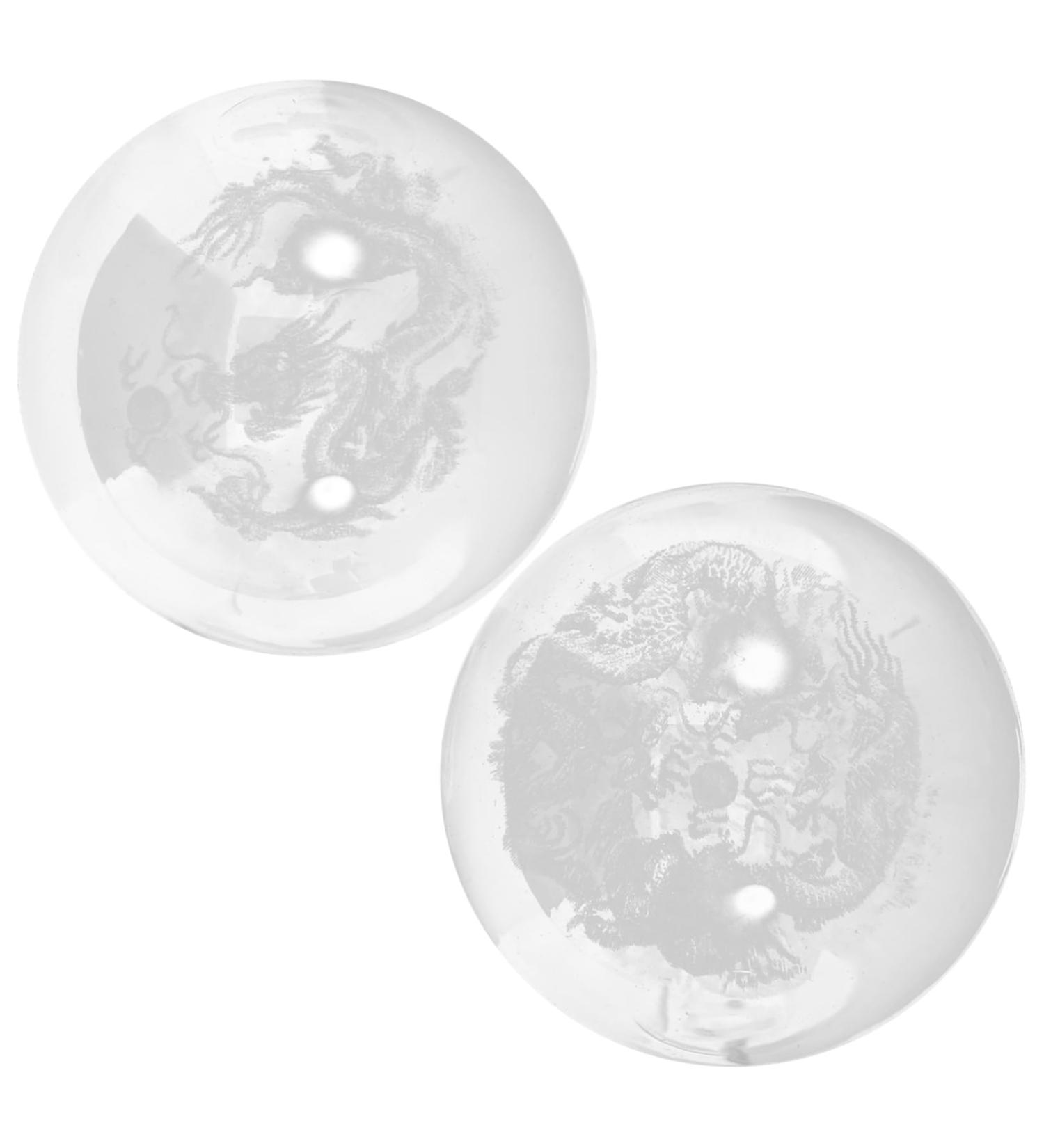 Clispeed Healthy Massage Device - Baoding Glass Balls for Home Decor & Stress Relief | Gently Rolling Massage Ball Exercise Ornaments - Buy Online on GoSupps.com