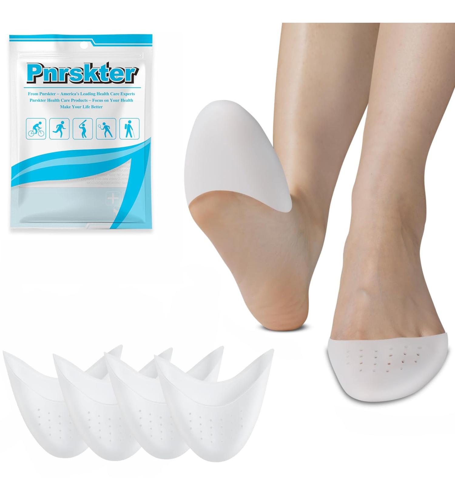 Toe Protection Silicone Caps - 4pcs Gel Pads for Ballet & High Heels | Pain Relief & Comfort - Buy Online on GoSupps.com