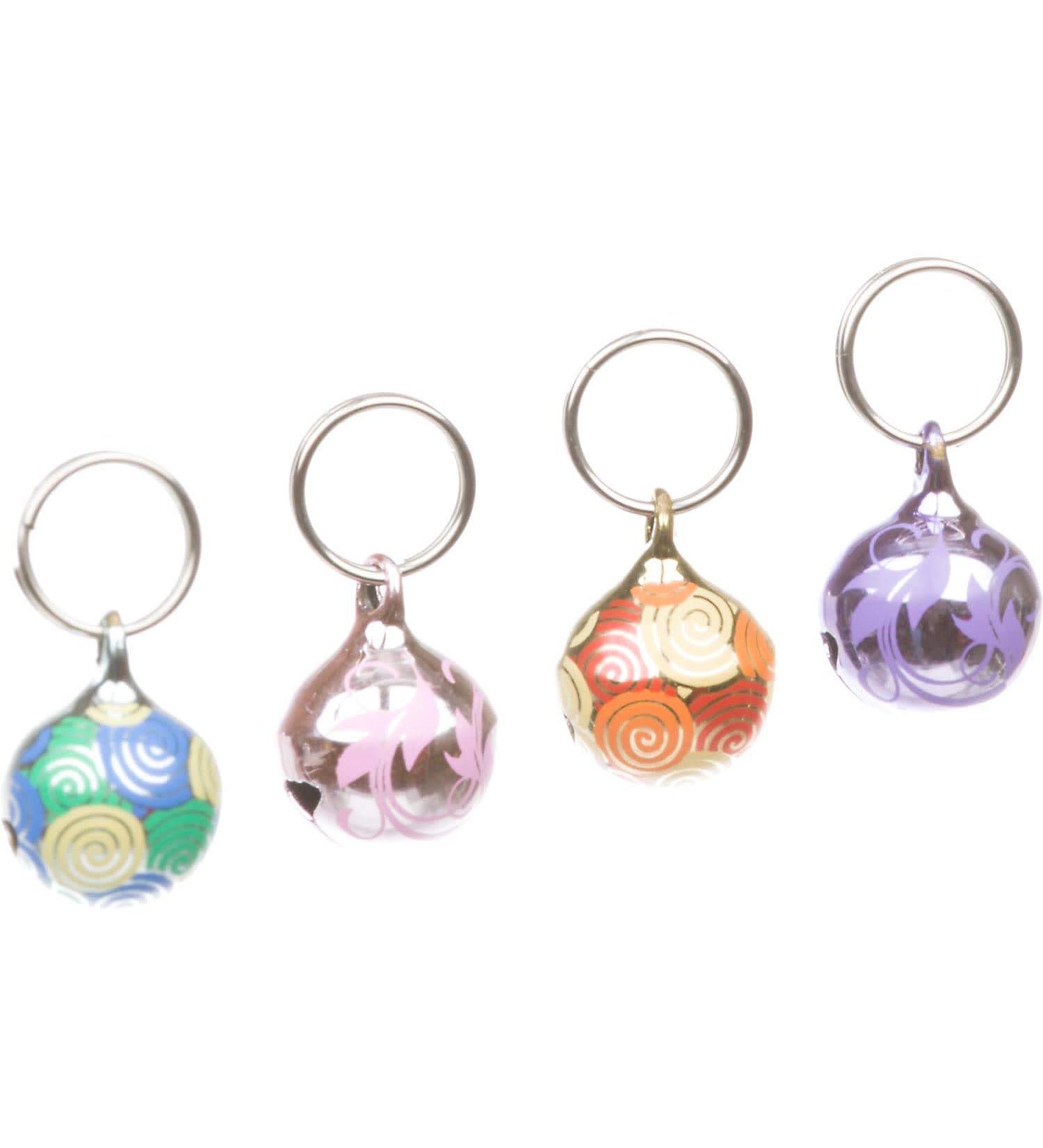 Petco Patterned Accessory Bells for Cat Collars, Assorted - Includes 2 Bells