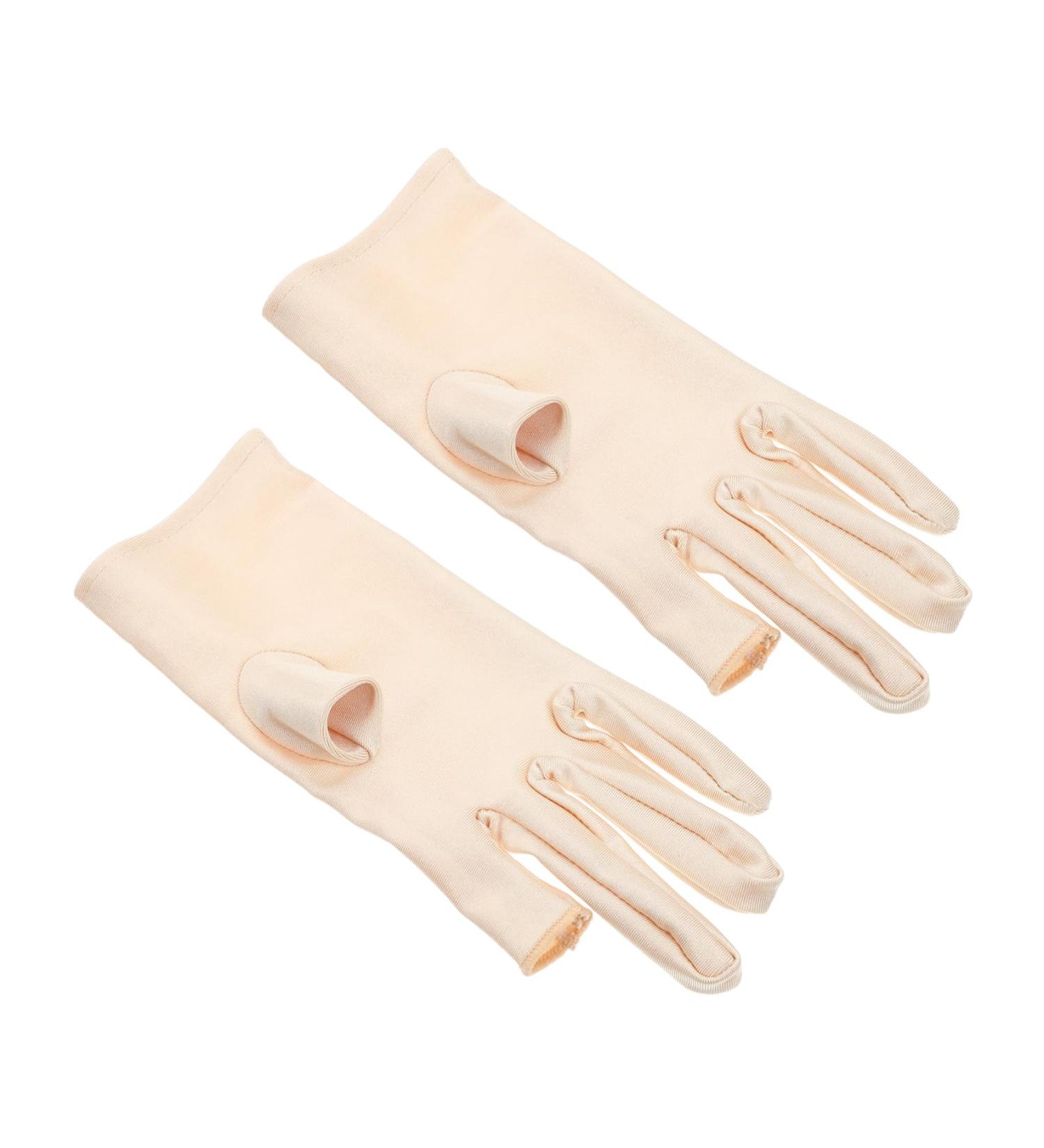 Beavorty 1 Pair Ladies sun protection gloves gaming gloves summer fingerless gloves cylcling gloves manicure mitts manicure mittens fishing accessory hand cloth Miss fishing accessories 21x7.5x0.8cm - Buy Online on GoSupps.com