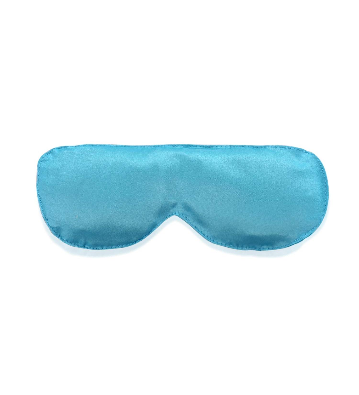 Organic Lavender Silk Eye Pillow for Relaxation - Turquoise Blue - Buy Online on GoSupps.com