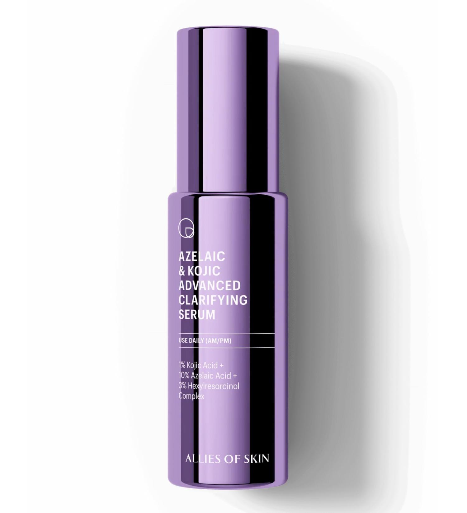 Allies of Skin Azelaic & Kojic Clarifying Face Serum | Clinically Proven for Acne & Blemish Prone Skin |10% Azelaic Acid Treats Pigmentation and Redness | Targets Pores & Uneven Skin Texture (1 Fl oz) - Buy Online on GoSupps.com