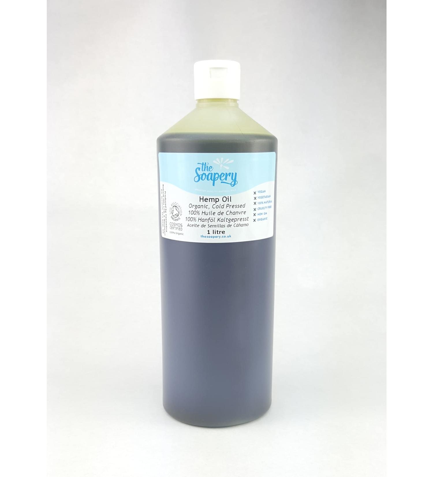 Hemp Oil Organic 1 litre - Cold Pressed Pure Virgin Unrefined