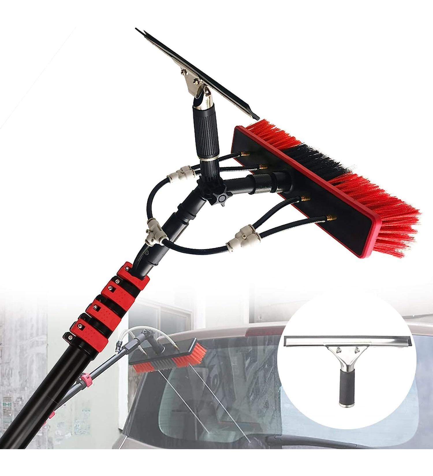 Window Cleaning Brush Window Cleaning Equipment Extendable 3.6M-11M Long Pole Window Cleaning Equipment Water Fed Telescopic Brush Window Clean Kit Roof Cleaning Tools With 20M Water Supply 30ft/9m - Buy Online on GoSupps.com