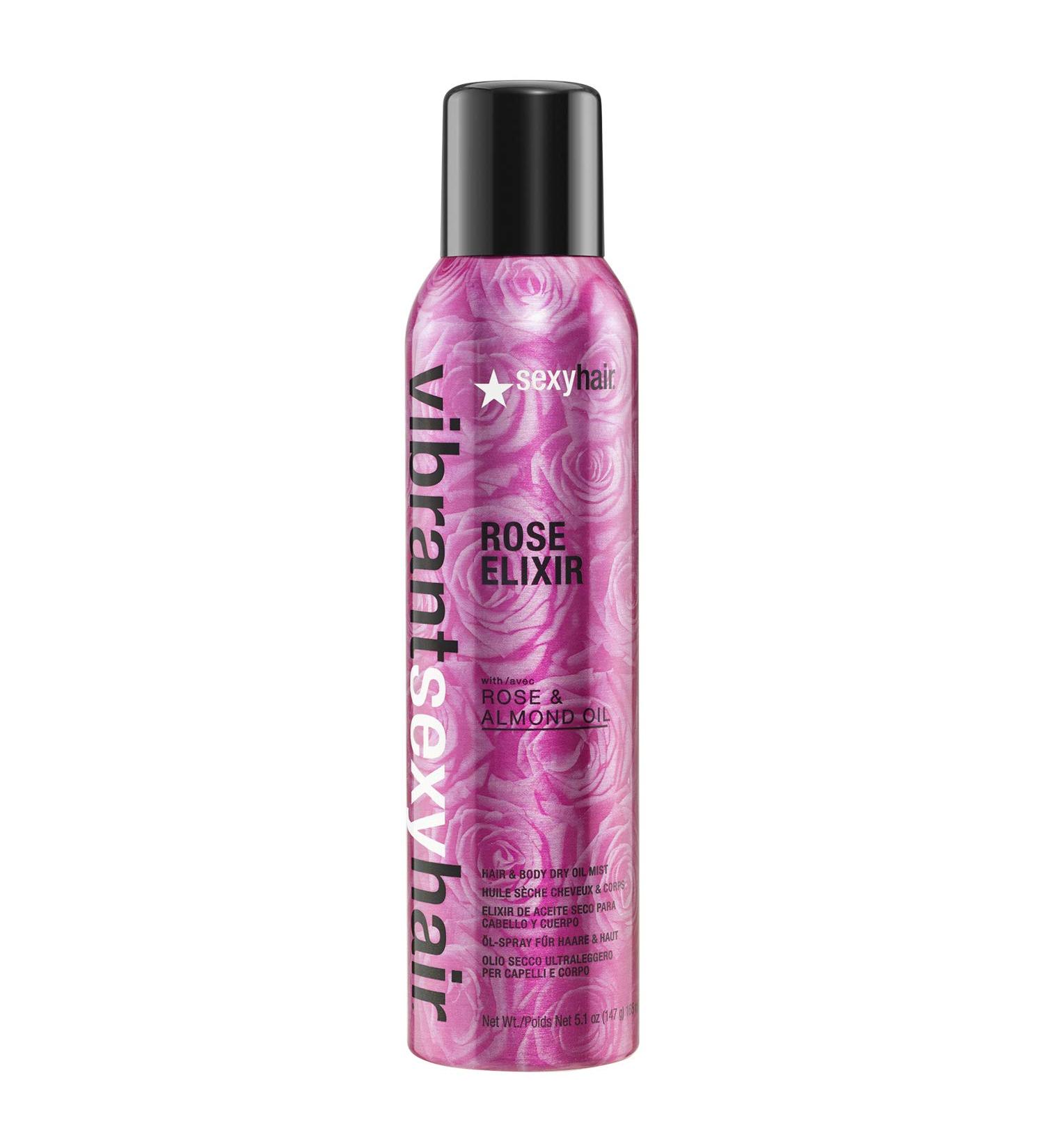 SexyHair Vibrant Rose Elixir 5.1 Oz - Hair & Body Dry Oil Mist - Buy Online on GoSupps.com