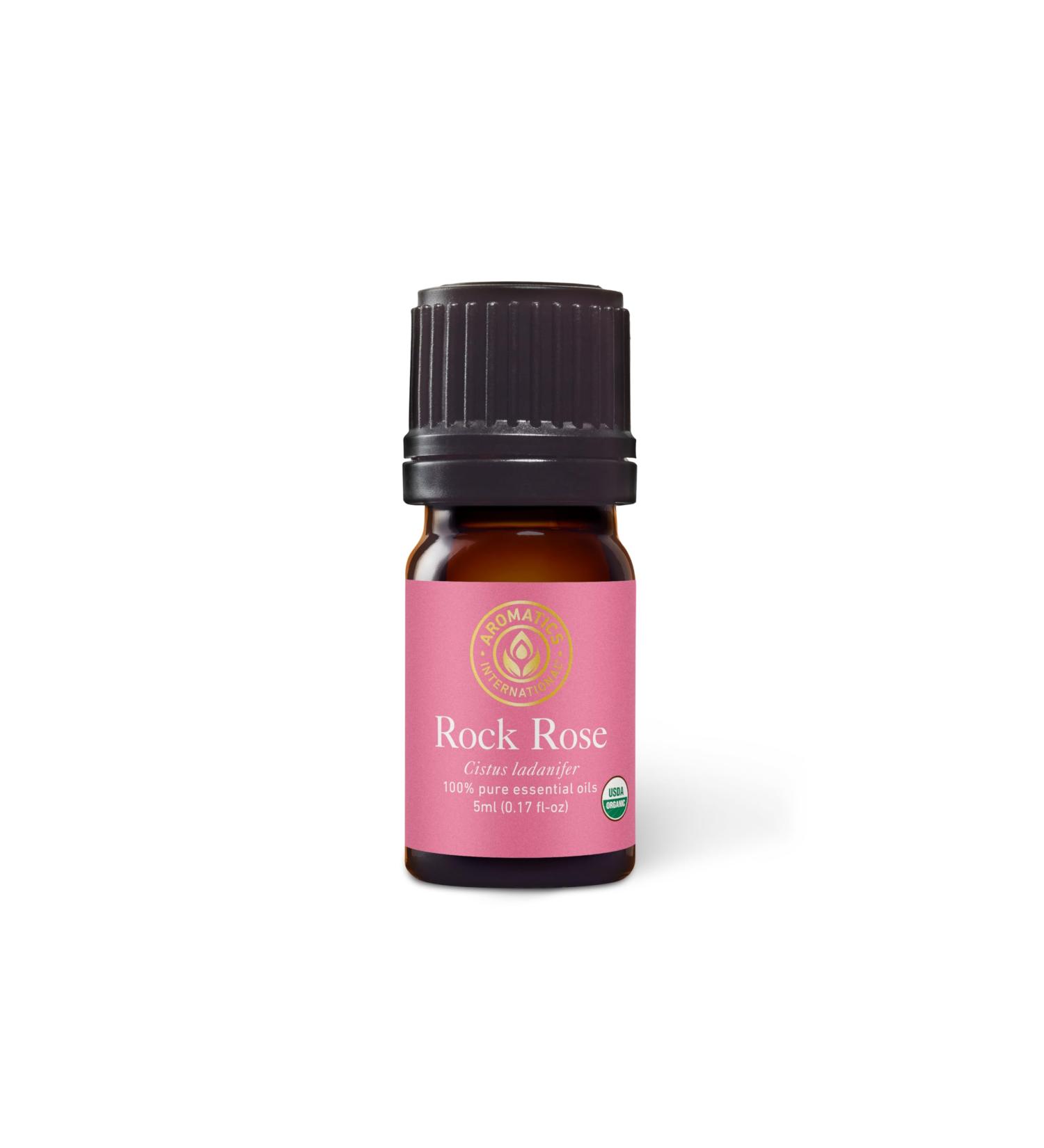 Aromatics International Premium Organic Rock Rose Essential Oil 5ml | 100% Pure Essential Oil for Diffusion Aromatherapy & Wellness Use Rock Rose 0.17 Fl Oz (Pack of 1) - Buy Online on GoSupps.com