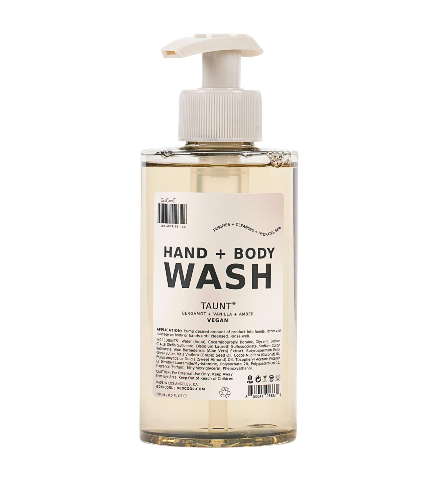 DedCool Non-Toxic Hand + Body Wash | 01 TAUNT Fragrance | 8.5 fl oz - Buy Online on GoSupps.com