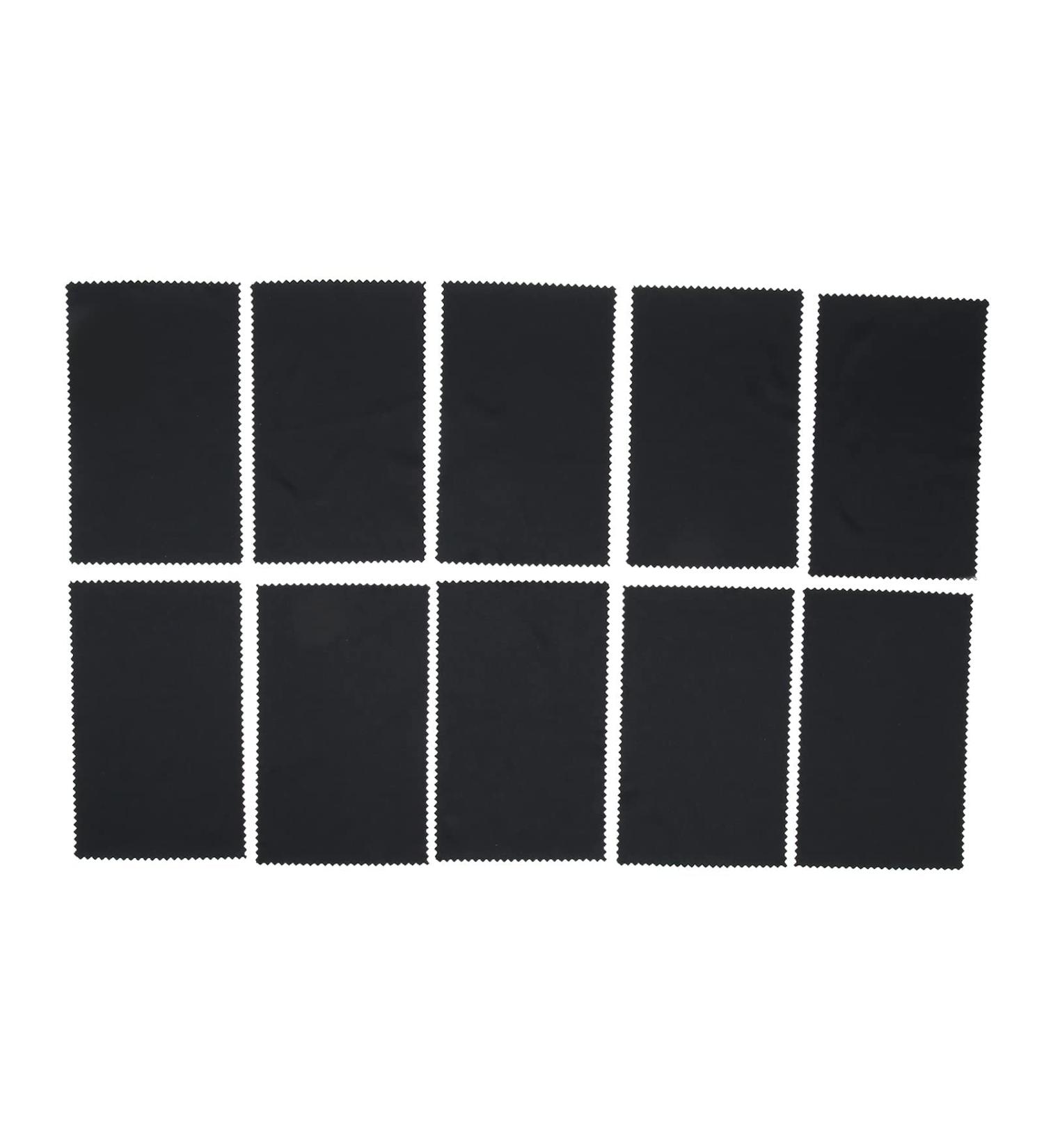 Premium Microfiber Cleaning Cloths - 10 Pack for Glasses Lenses Screens Mirrors & Stainless Steel - Dust & Oil Removal - Buy Online on GoSupps.com