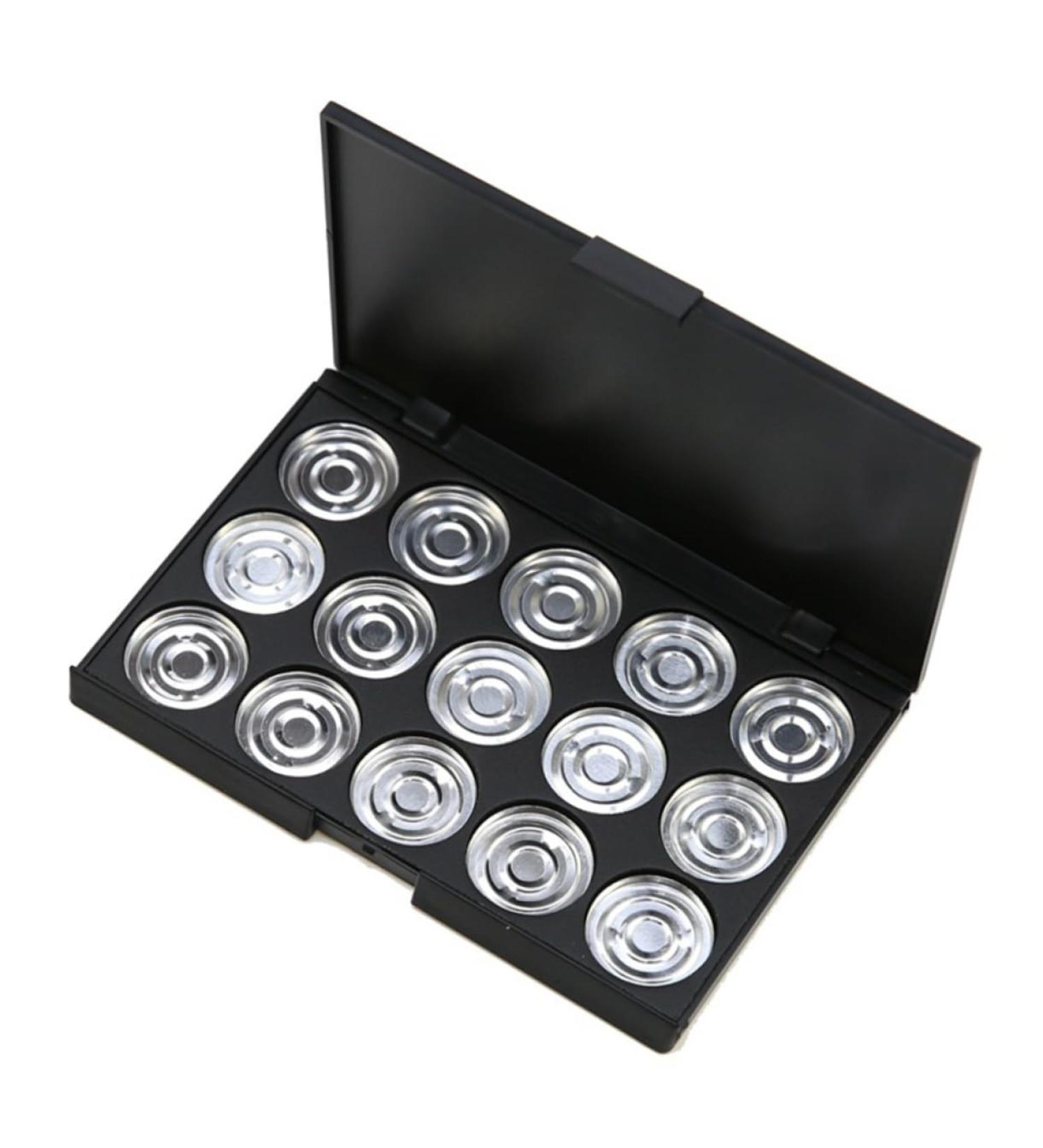 PLAFOPE 15 Empty Eyeshadow Palette Estuche De Maquillaje Empty Makeup Empty Eyeshadow Case Eye Shadow Silver - Buy Online on GoSupps.com