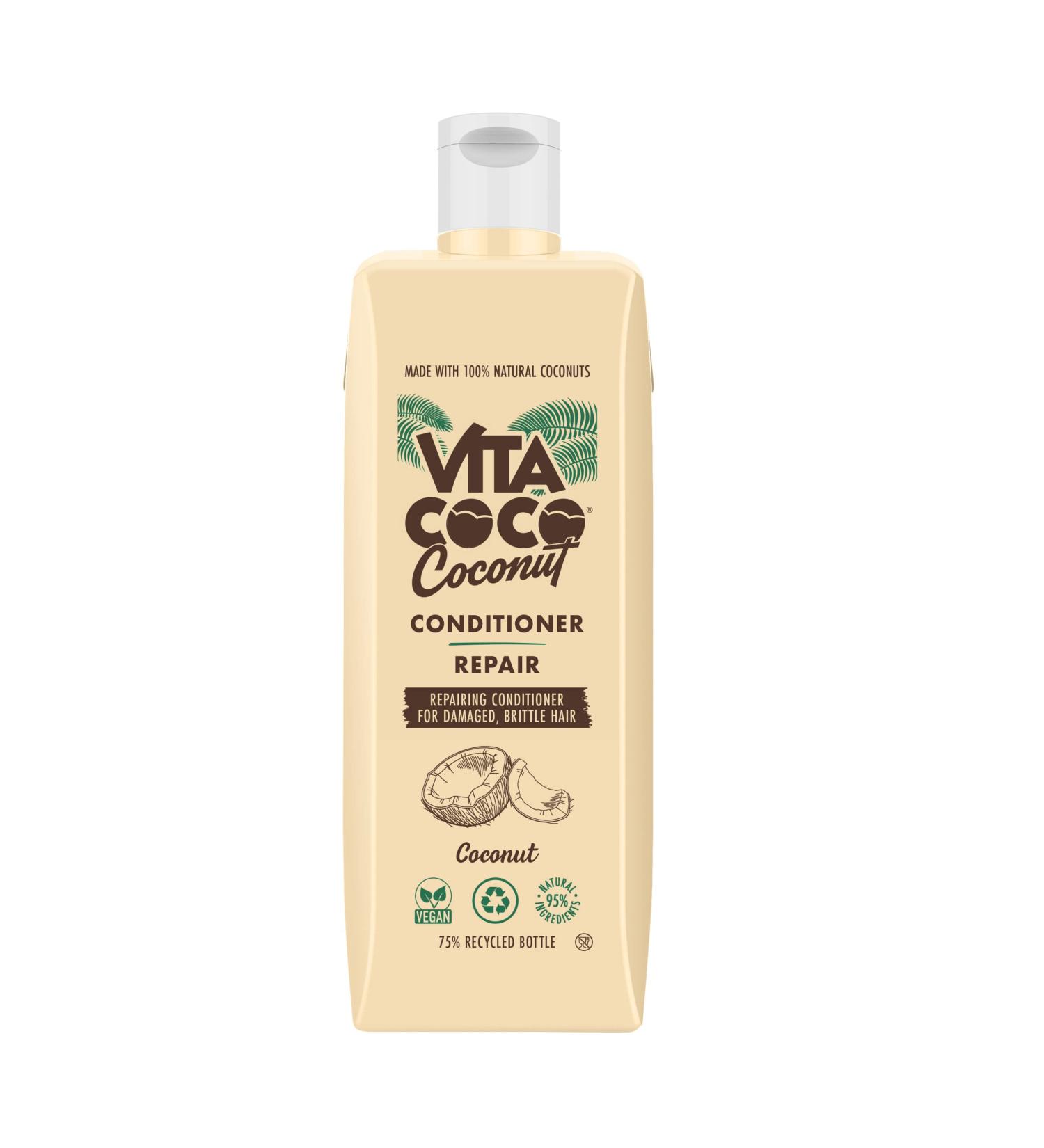 Vita Coco Coconut Conditioner Repair 400ml | 100% Natural Hair Care for Damaged Hair | Silicone & Dye Free All Hair Types - Buy Online on GoSupps.com