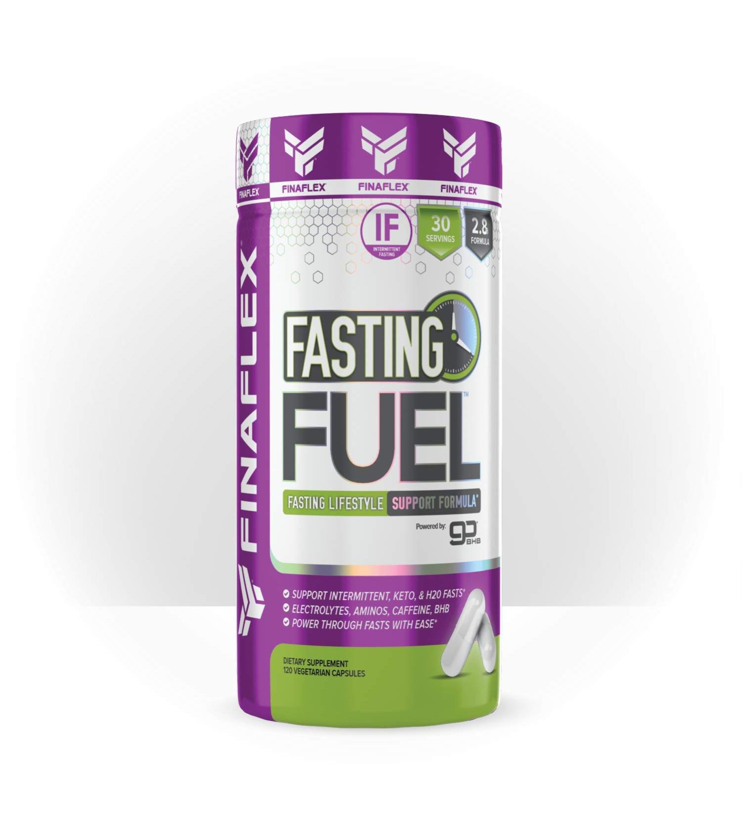 Fasting Fuel Support - Electrolytes, Aminos, Caffeine, BHB - Power Through Intermittent Keto and Water Fasting (30 Servings, 120 Count) - Buy Online on GoSupps.com