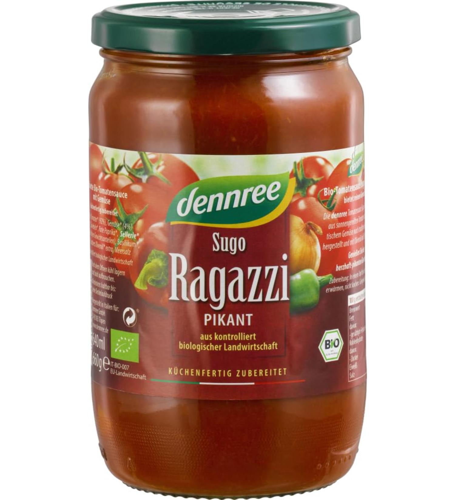 dennree dennree Sugo Ragazzi Organic Tomato Sauce (2 x 660g)