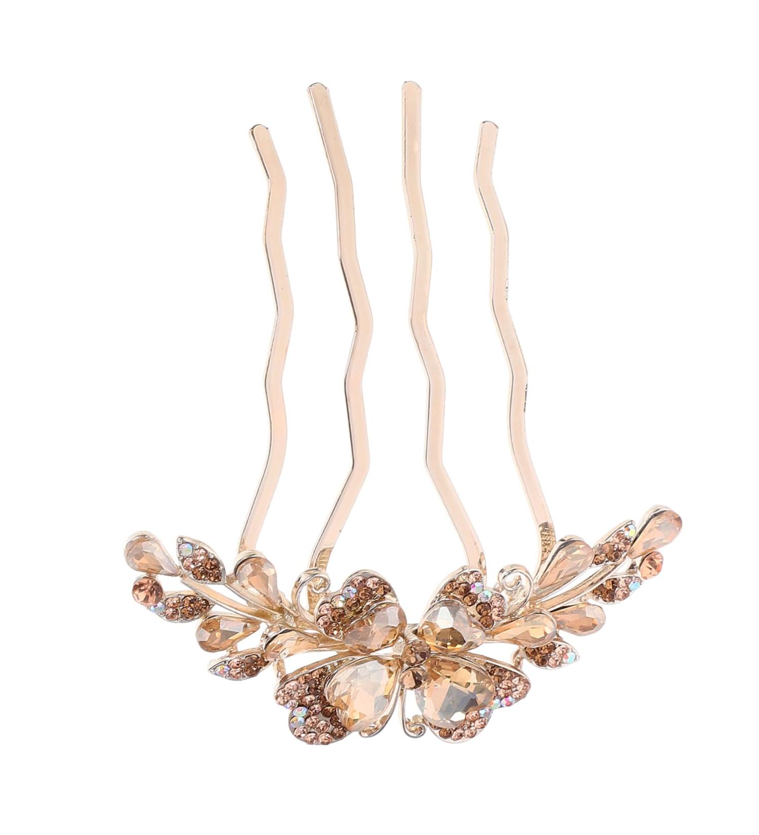 Angoily Hair Comb Hair Accessories for Women Rhinestone Side Comb Rhinestone Hair Pin Hair Accessories for Girls Rhinestone Hair Clips Rhinestone Clips Mother Decorate Korean Version Metal - Buy Online on GoSupps.com