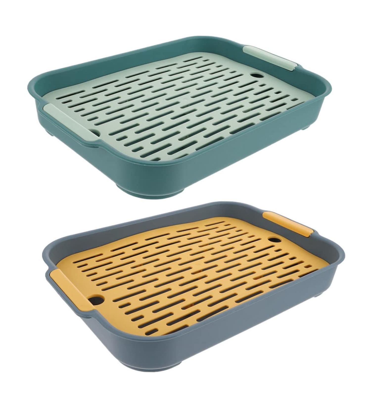 ROMISBABA 2pcs Box Rabbit Toilet Bunny Litter Toilet Guinea Pig Toilet Bunny Trainer Toilet Guinea Pig Cage Pp 27.00X18.80X4.00CM As Shown 1 - Buy Online on GoSupps.com