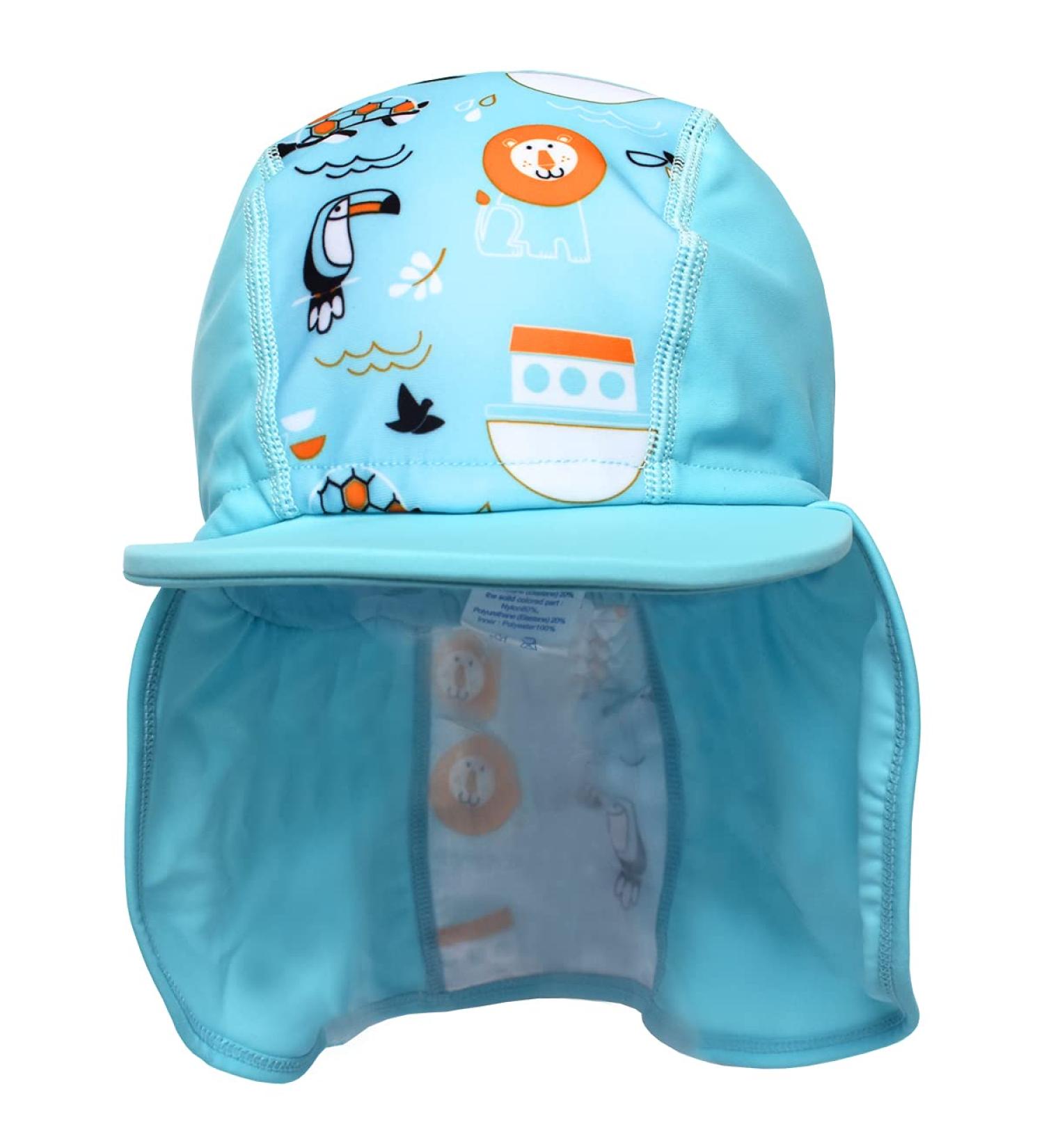 Splash About Baby Kids Legionnaire Sun Hat L Noah's Ark - UV Protective Swimwear for Boys and Girls - Buy Online on GoSupps.com