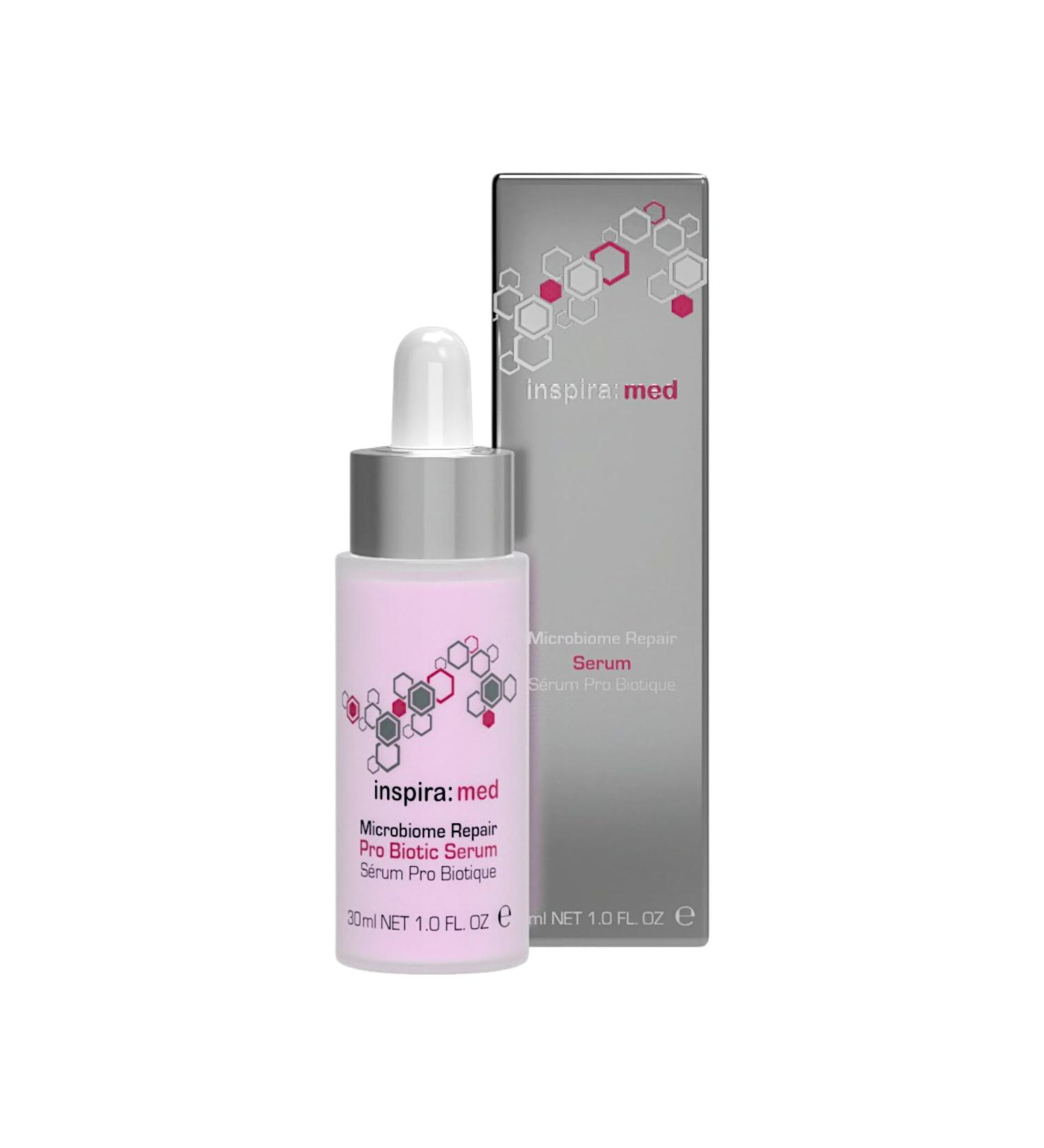 Inspira Microbiome Repair Pro Biotic S rum - Peau radieuse & Glow Intense - 30 ml