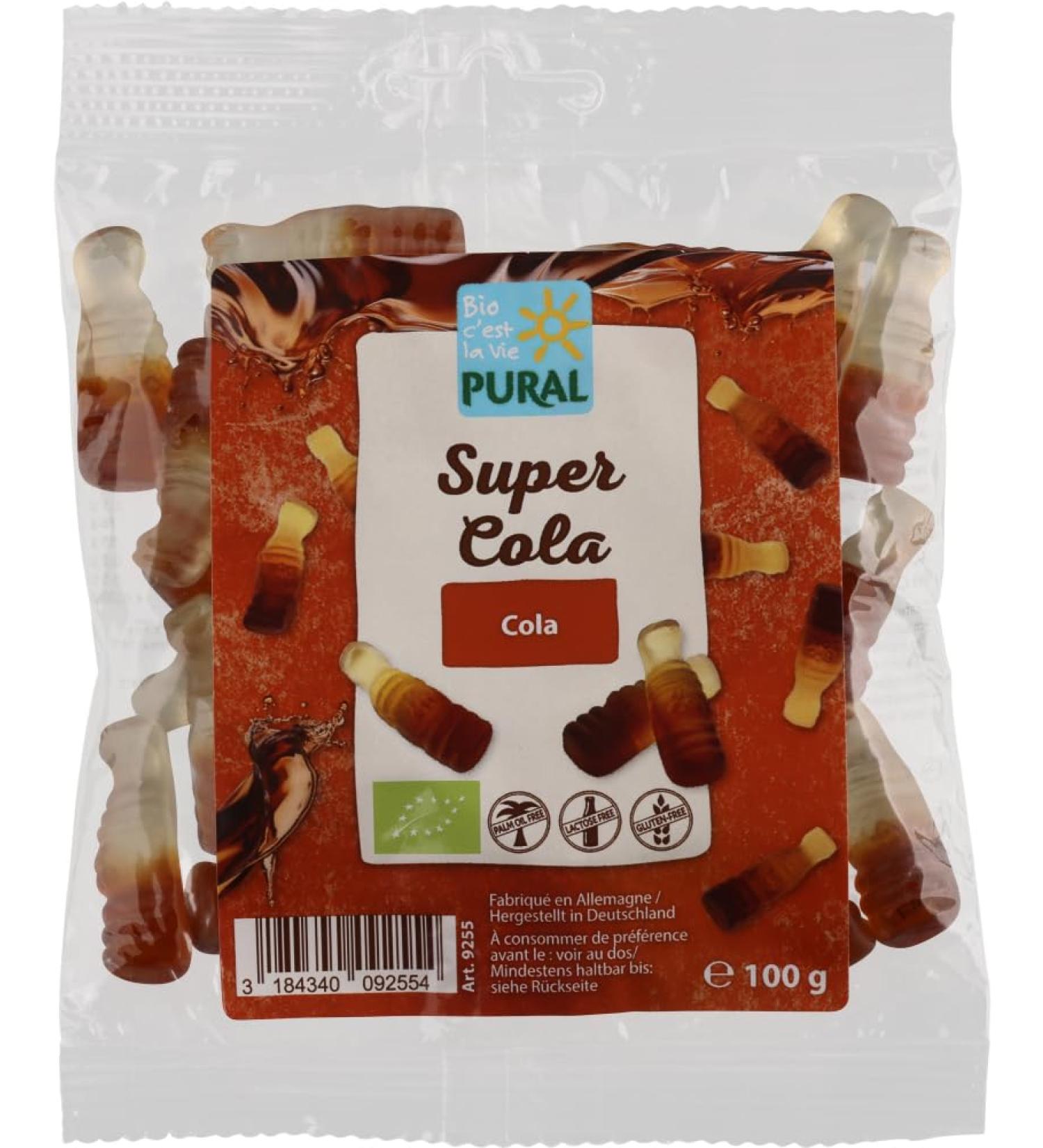 Pural Pural Pack of 2 bottles of organic cola (2 x 100 g)