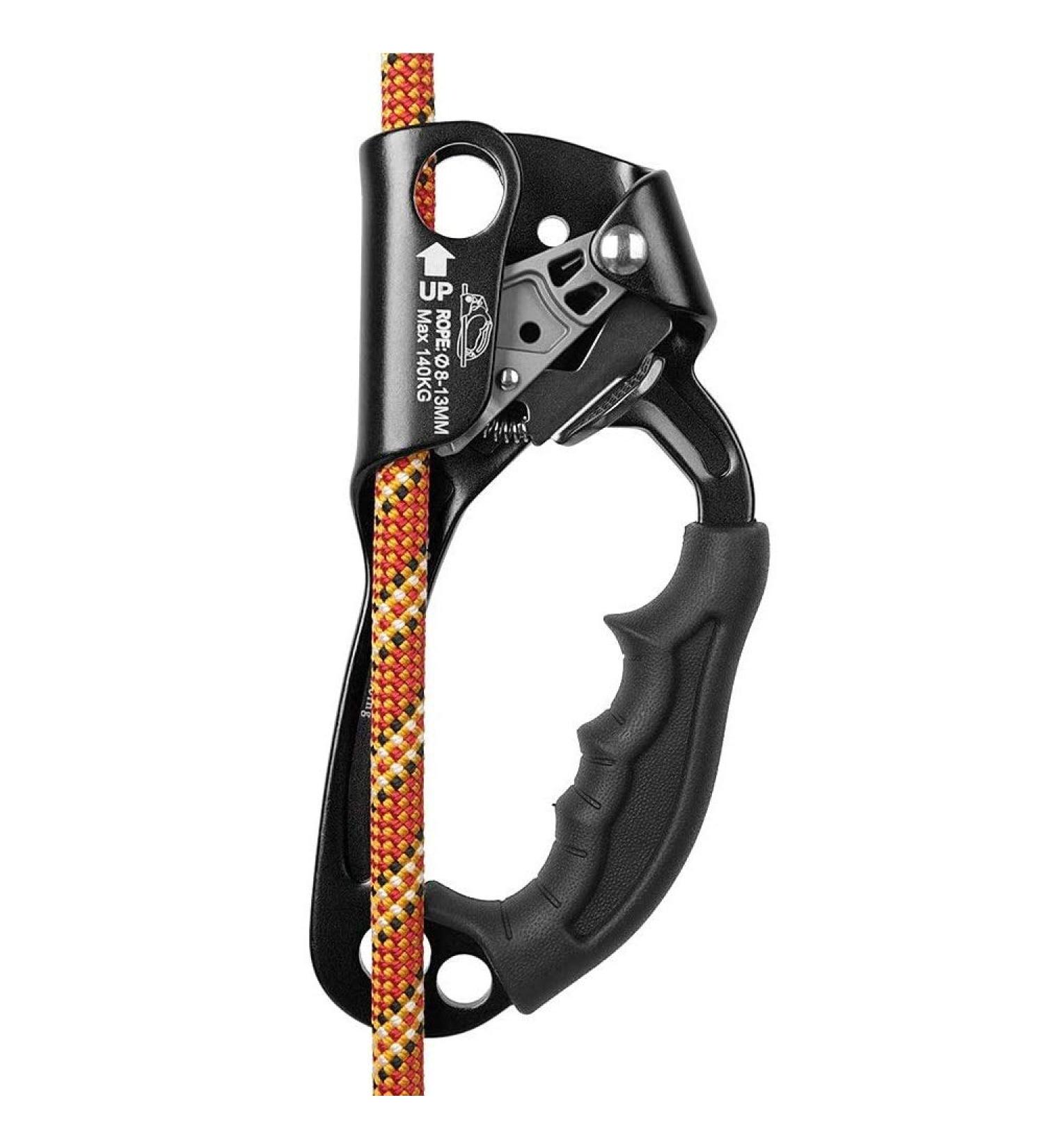 SZCQ SRT Climbing Hand Ascender - Lightweight Black Left Handled Gear for Tree Climbing and Rock Mountaineering - Buy Online on GoSupps.com