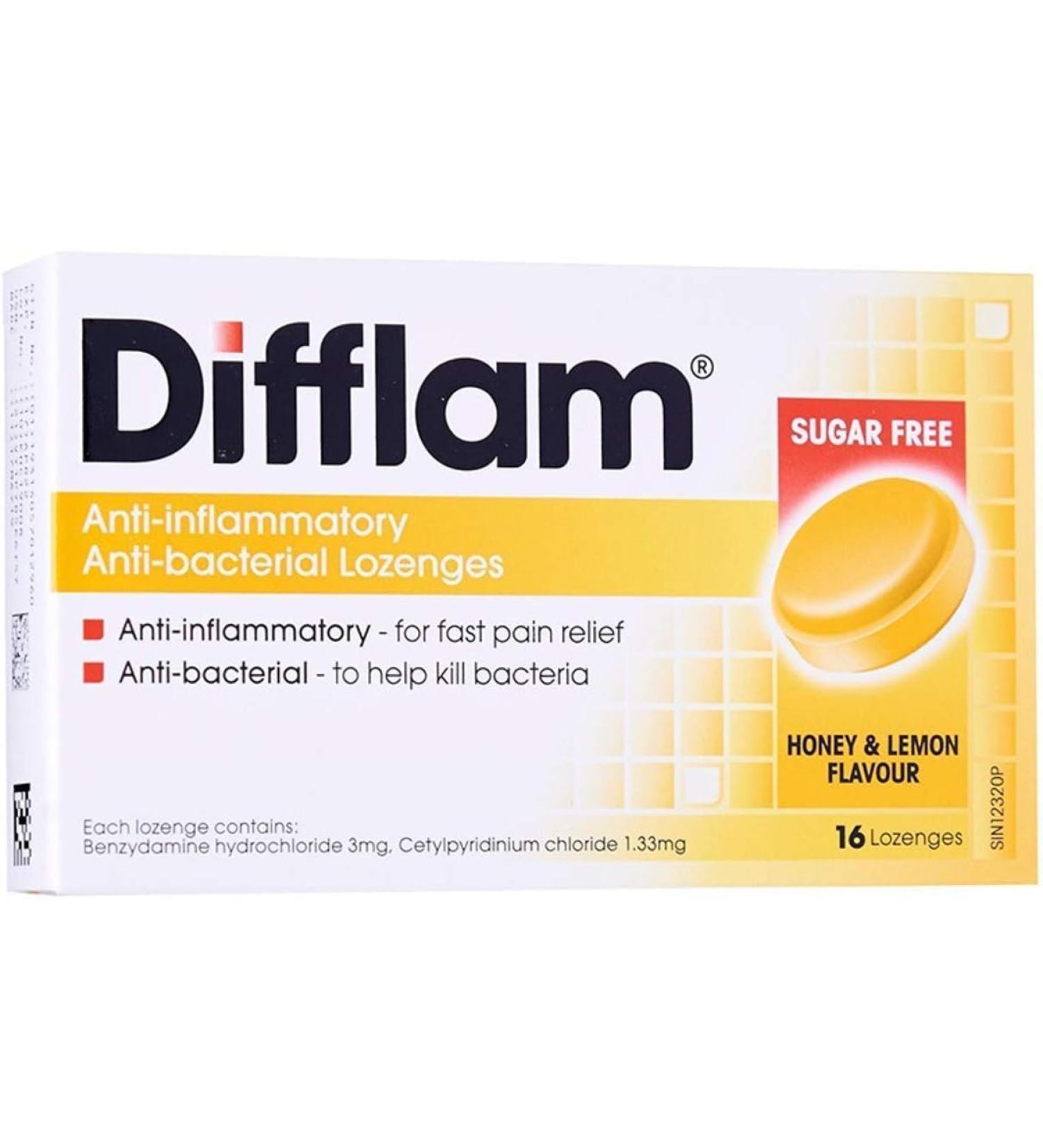 Sugar Free Honey & Lemon 16 Lozenges