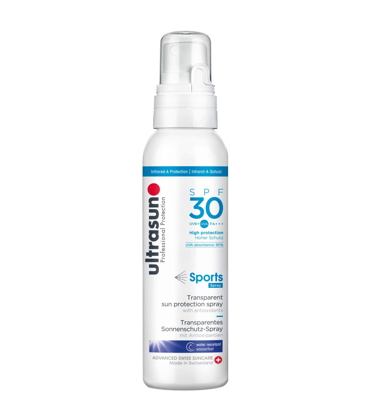 Ultrasun Sports Spray SPF30 - High Protection Sunscreen Spray - Buy Online on GoSupps.com