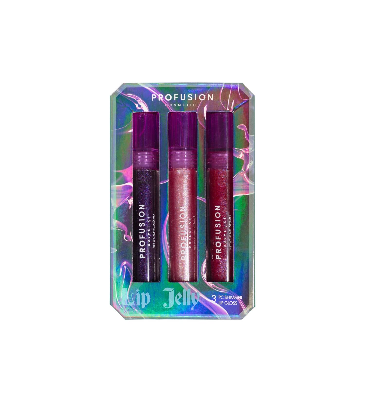 Profusion Cosmetics Sea Witch 3 PC Shimmer Lip Gloss Long-lasting Effortless Gliding Formula Intense Color and Rise Your Makeup Routine With Premium Beauty Tool