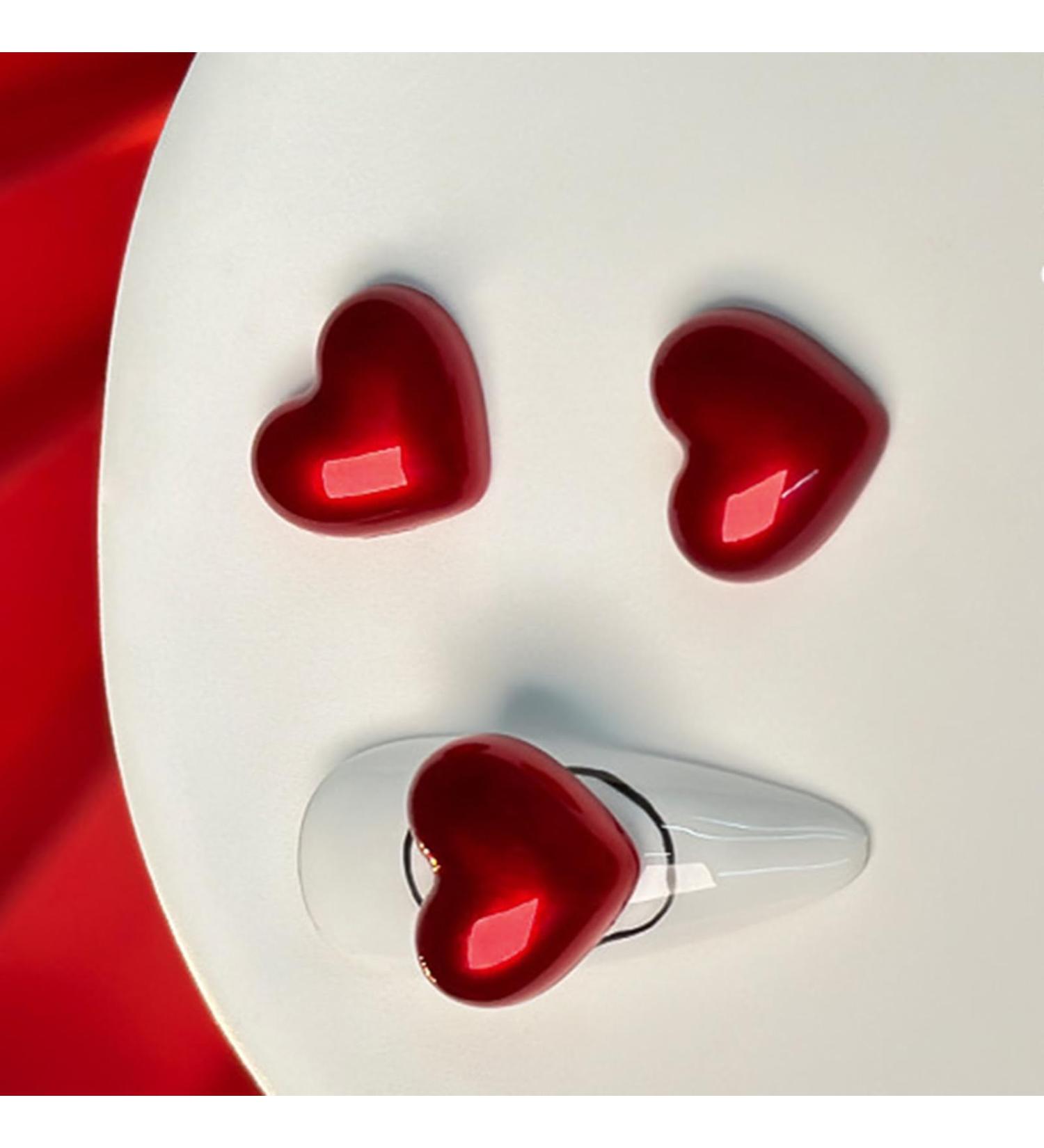 Love New Year Nail Crystal Heart Nail Art Plush Heart Nail Art Decoration DIY Nail Supplies For Girl Crystal Heart Nail Art Love Nail Plush Heart Nail Art Decor - Buy Online on GoSupps.com