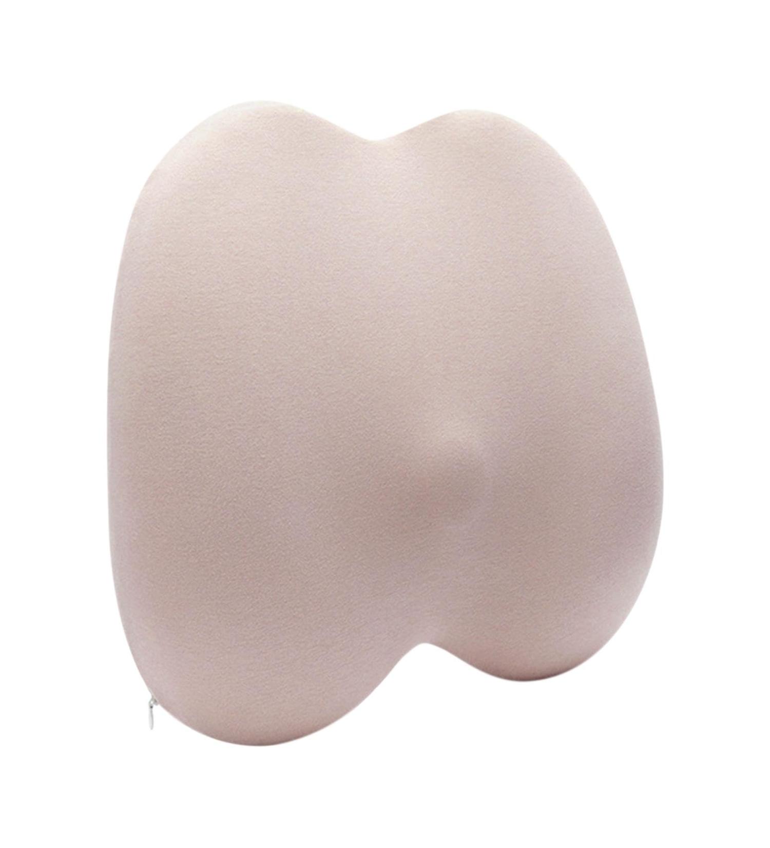 Back Rest for Car - Soft Sponge Back Cushion Breathable Ergonomic Summer Waist Protection Soft Sponge Car Waist Pad Pink - Buy Online on GoSupps.com