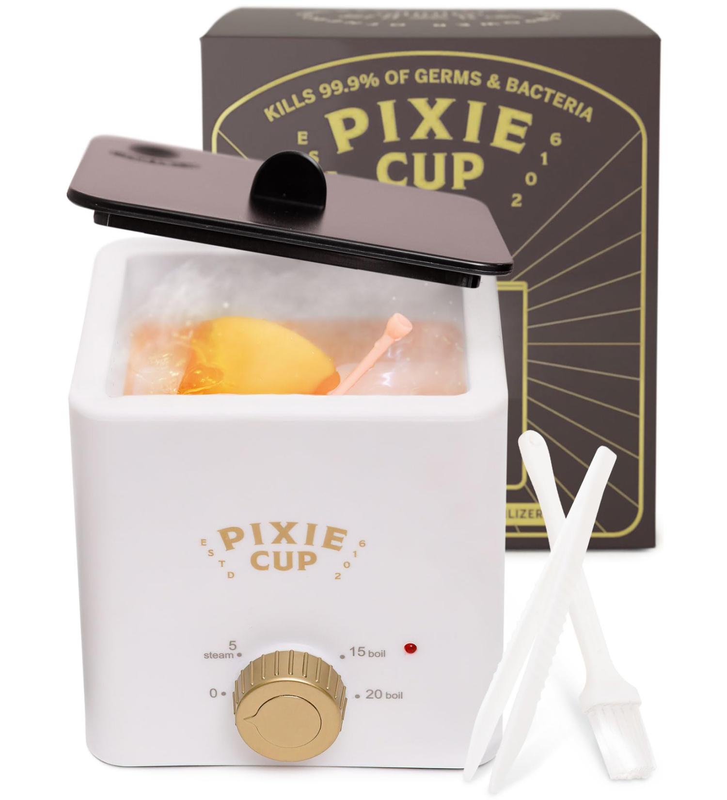 Pixie Menstrual Cup & Disc Boiler Sterilizer - Effortless Cleaning Kills 99.9% Germs | Eco-Friendly Period Care - Buy Online on GoSupps.com