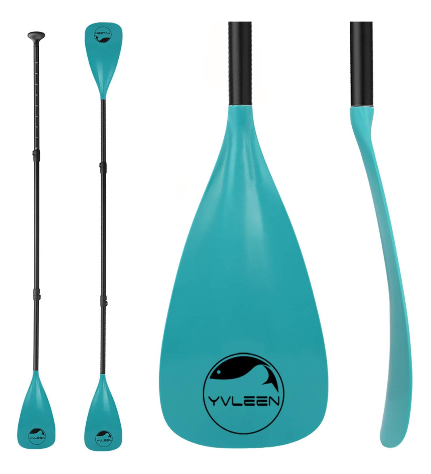 YVLEEN SUP Paddle Board Paddle - Adjustable Aluminum 4-Piece Floating Kayak Paddle for Stand up Paddleboard - Convertible & Lightweight (Lake Blue) - Buy Online on GoSupps.com