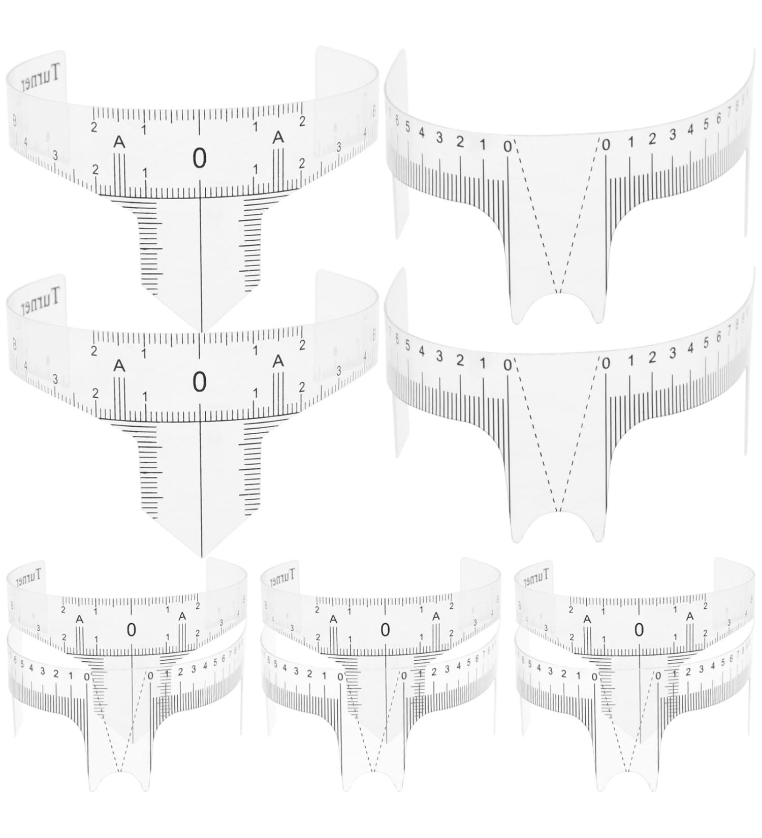 Angoily 10pcs Eyebrow Design Ruler Microblading Ruler Tools Eyebrow Ruler Tool Auxiliary Tool Eyebrow Shape - Buy Online on GoSupps.com