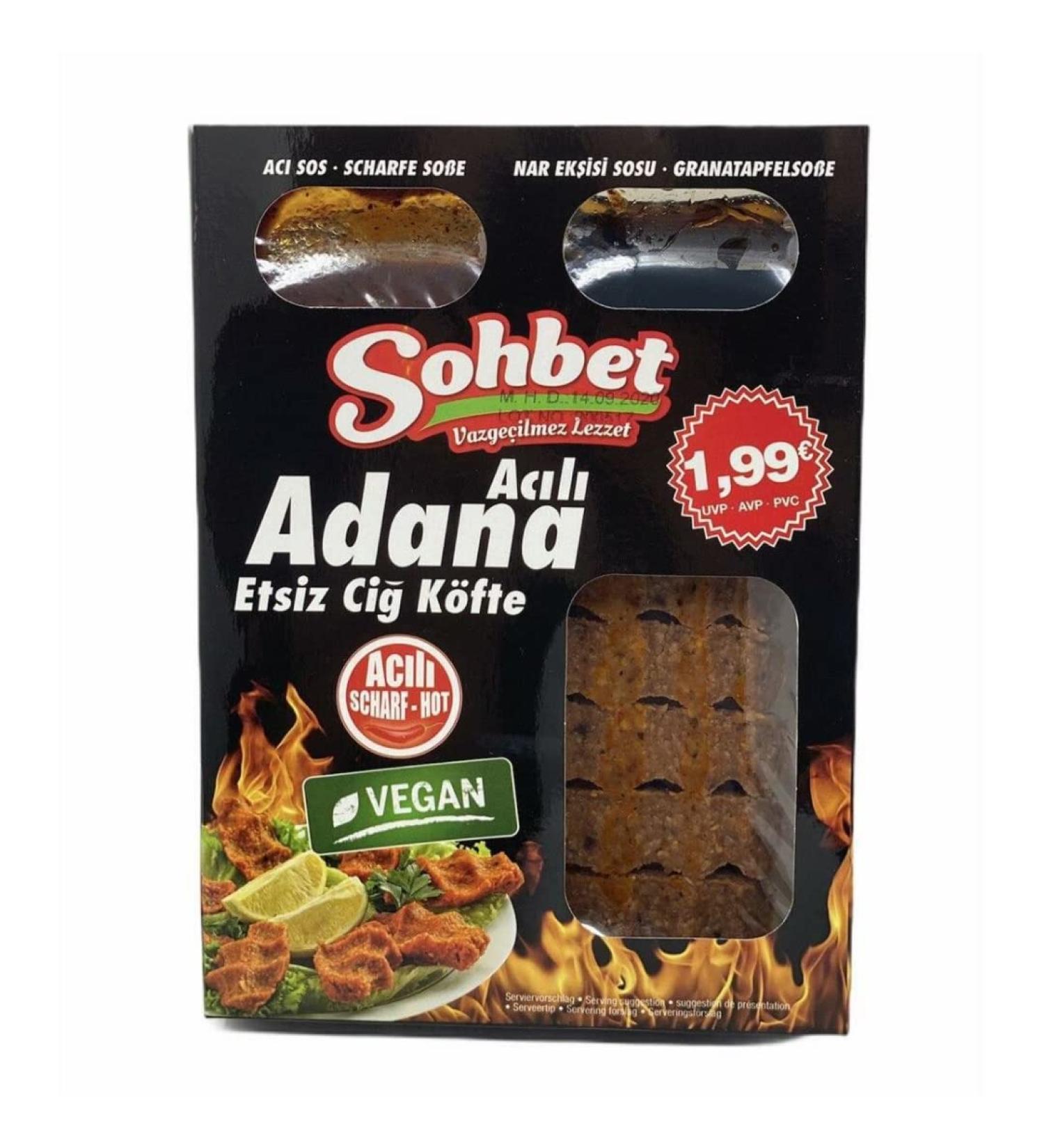 Acili Adana Cig Kofte/Extra Spicy Turkish Vegan Meatballs x 10 pack Extra Spicy Turkish Meatballs