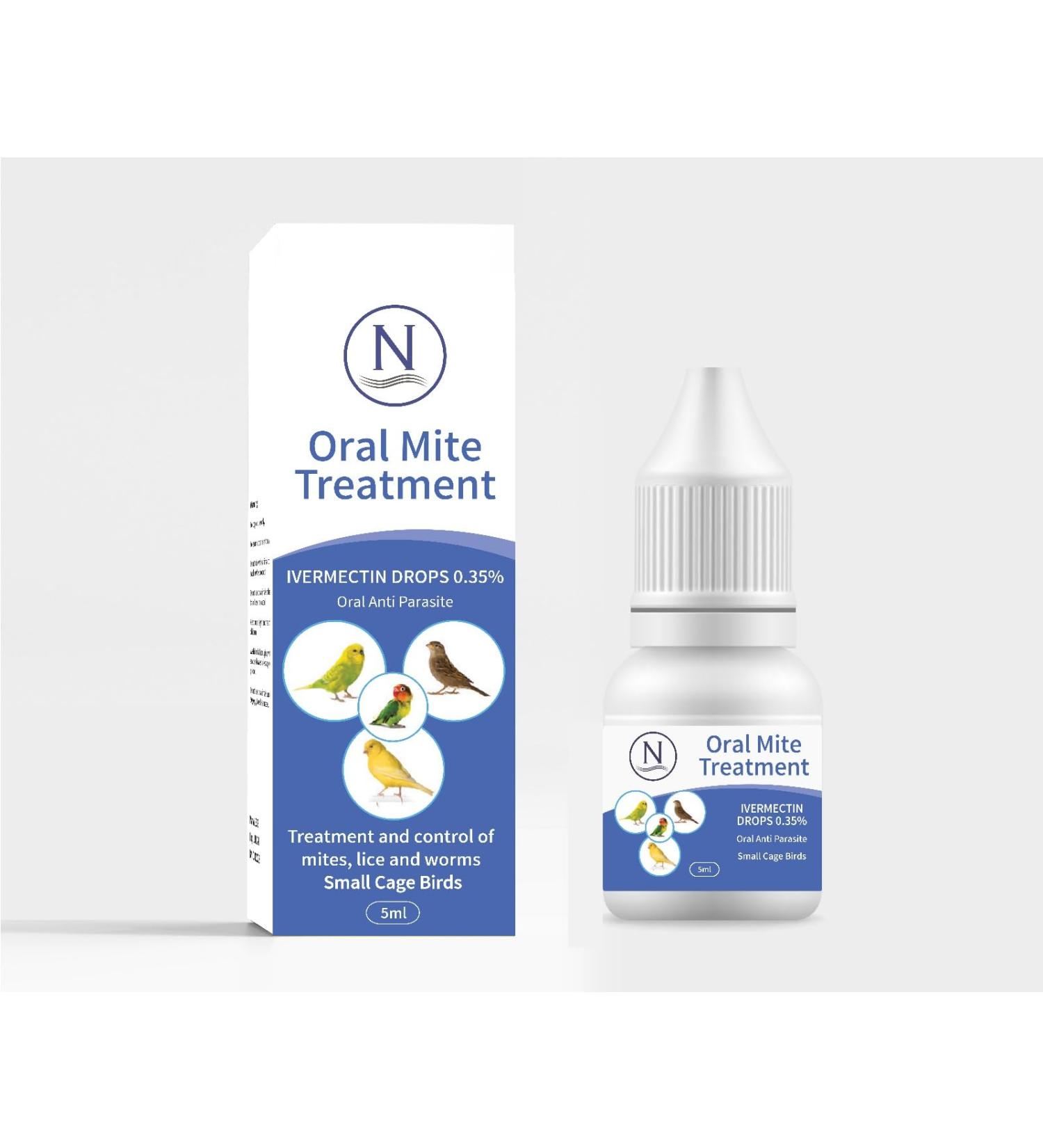 Naqua - 5ml ORAL Mite Treatment for Birds Finches Budgies Canaries & Small Cage Birds. Birds 60g to 500g. Kills lice fleas & ticks. Vet Strength Medicine - Buy Online on GoSupps.com