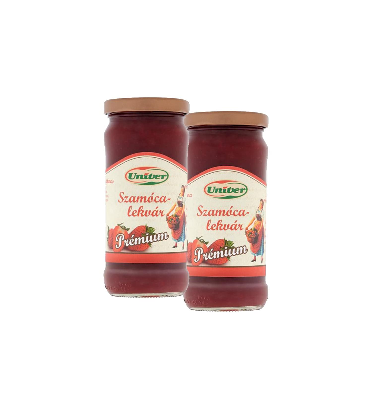 Univer Premium Hungarian Wild Strawberry Jam 300 g Pack of 2