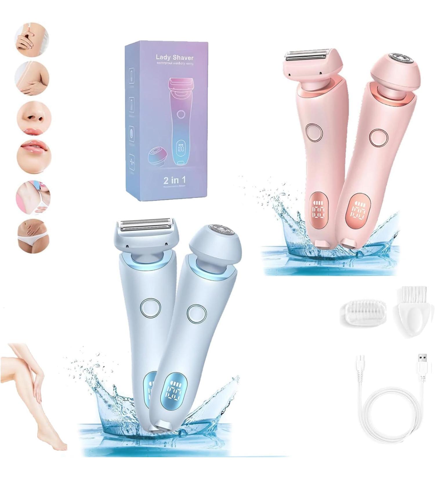 The Glide Pro 3.0 Razor Duskofficial Razor Silkglide pro shaver 2 in 1 Electric Waterproof Shaver Razors Bikini Trimmer for Women Painless Hair Removal for Leg Arm Wet and Dry (2PCS) - Buy Online on GoSupps.com