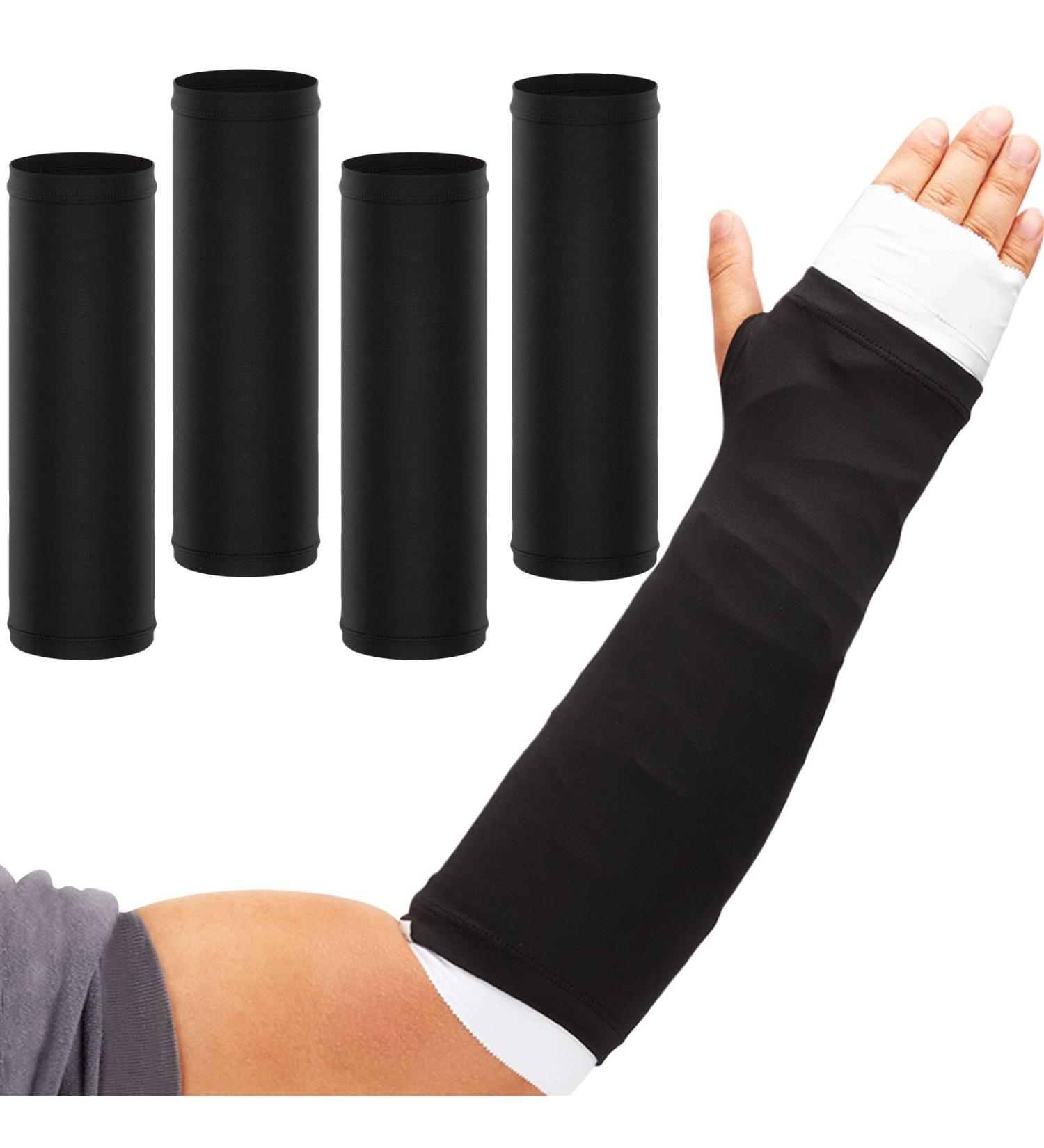 4 Pack Arm Cast Cover - Short Black Arm Cast Protector for Shower, Sports - Removable & Washable - Buy Online on GoSupps.com