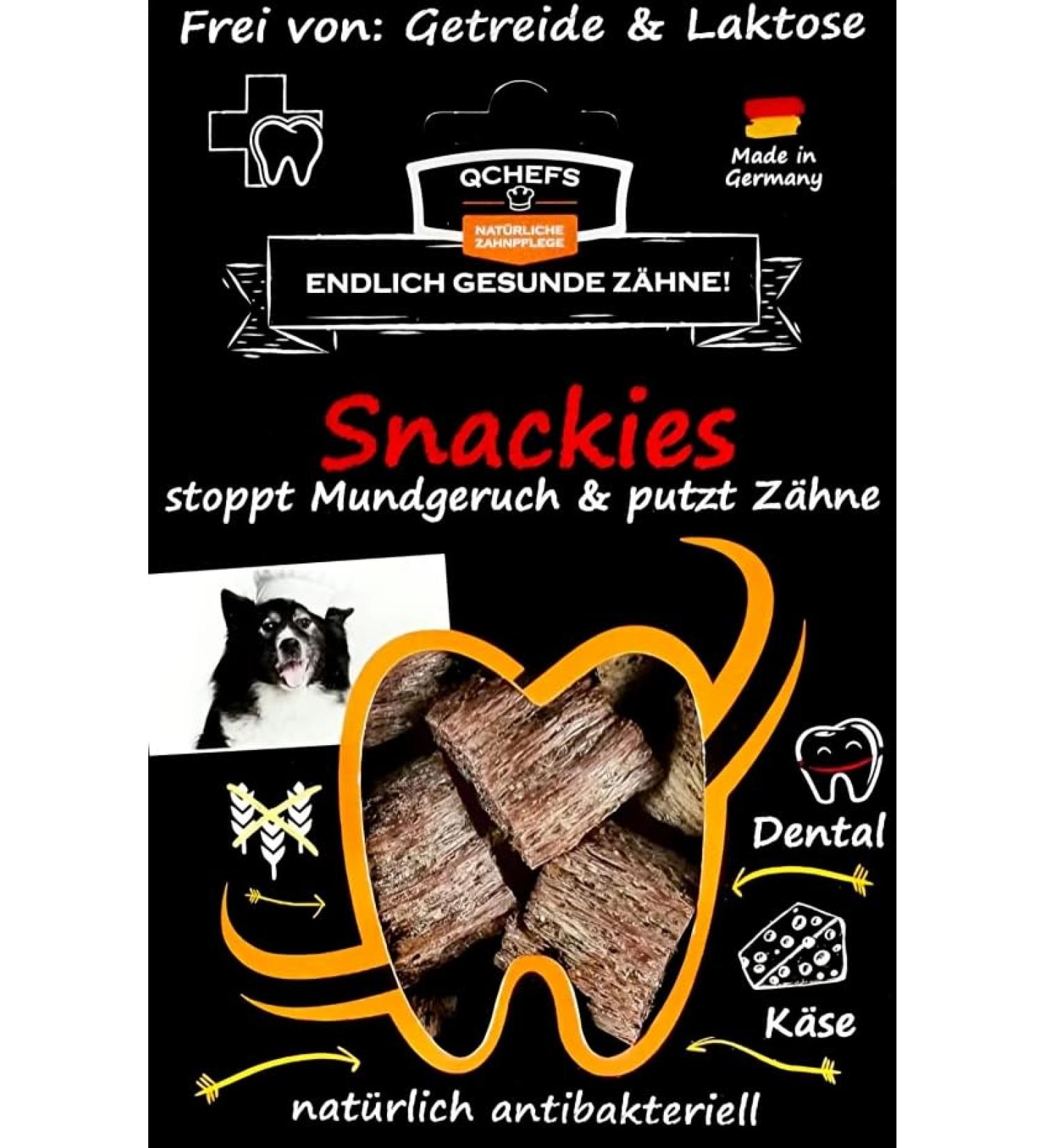 Snackies for Dogs: Natural Bad Breath Remedy & Tartar Remover No Toothbrush Needed! - Buy Online on GoSupps.com