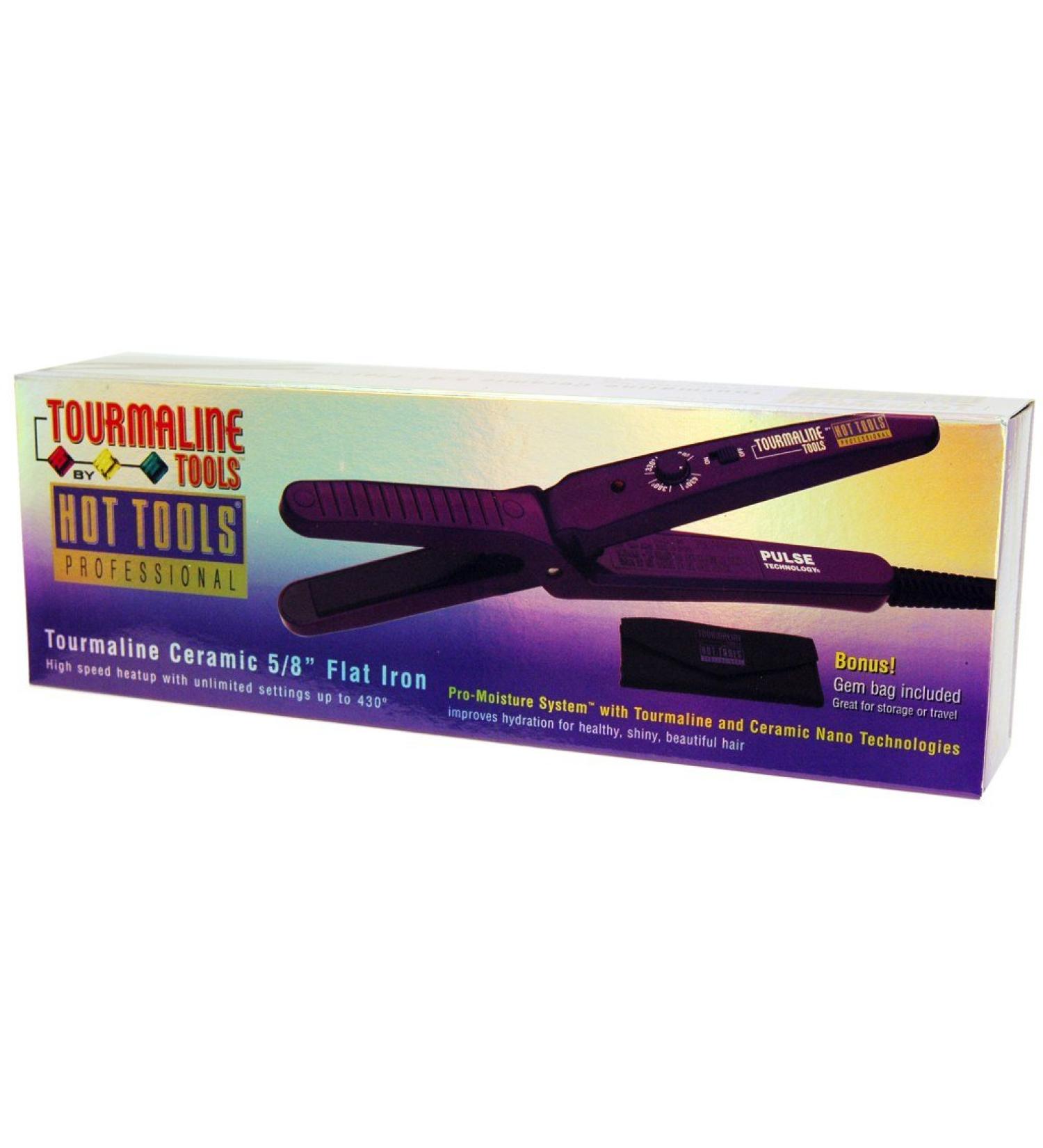 Hot Tools Pro Tourmaline Ceramic 5/8" Flat Iron