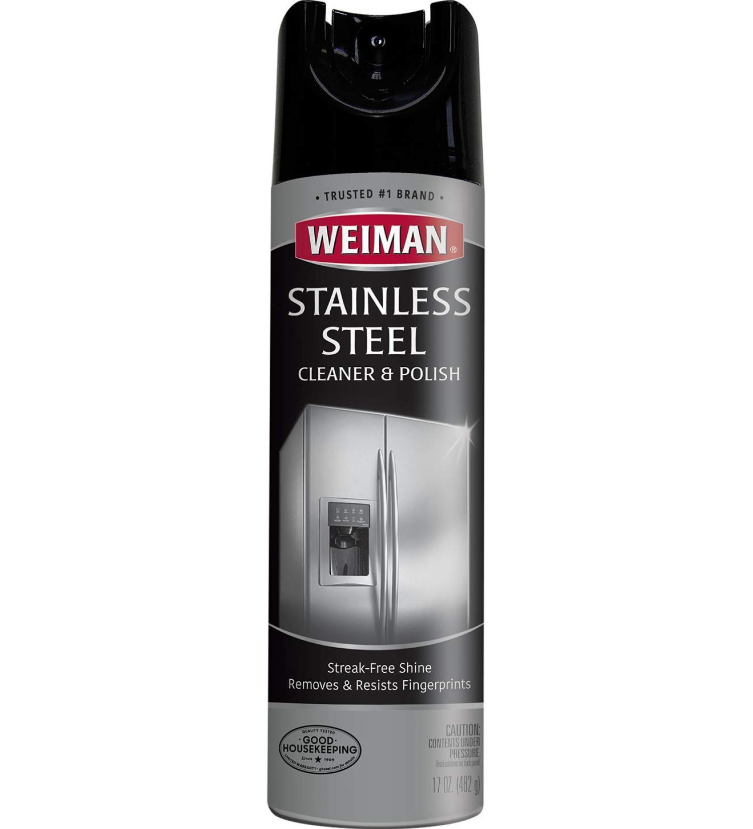 Weiman Stainless Steel Cleaner & Polish Aerosol 17 fl oz - Shine & Protect Your Appliances - International Shipping Available - Buy Online on GoSupps.com