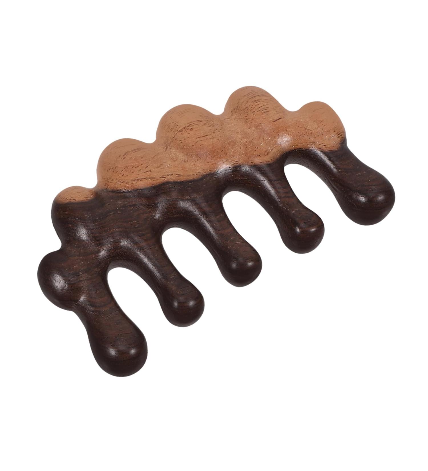 FOMIYES Wooden Massage Comb - Broad Tooth Hair Comb for Men | Durable 10x5cm Design Tool for Scalp Massage & Hair Care - Buy Online on GoSupps.com
