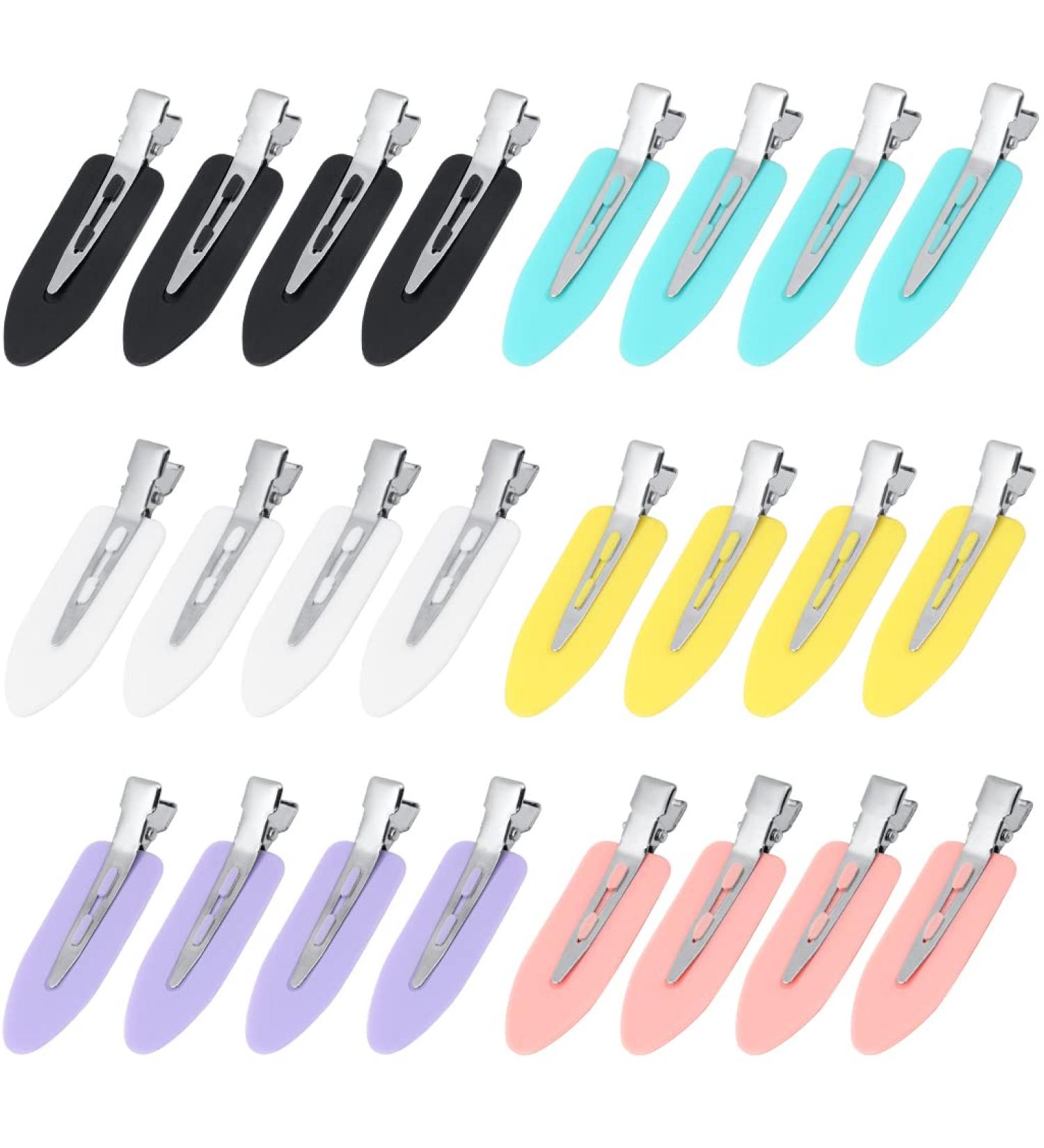 KELYDI No Bend Hair Clips 24 Pieces No Crease Curl Pin Clips Creaseless Hair Clips for Girls Women Hair Styling Accessories(Multicolor) - Buy Online on GoSupps.com