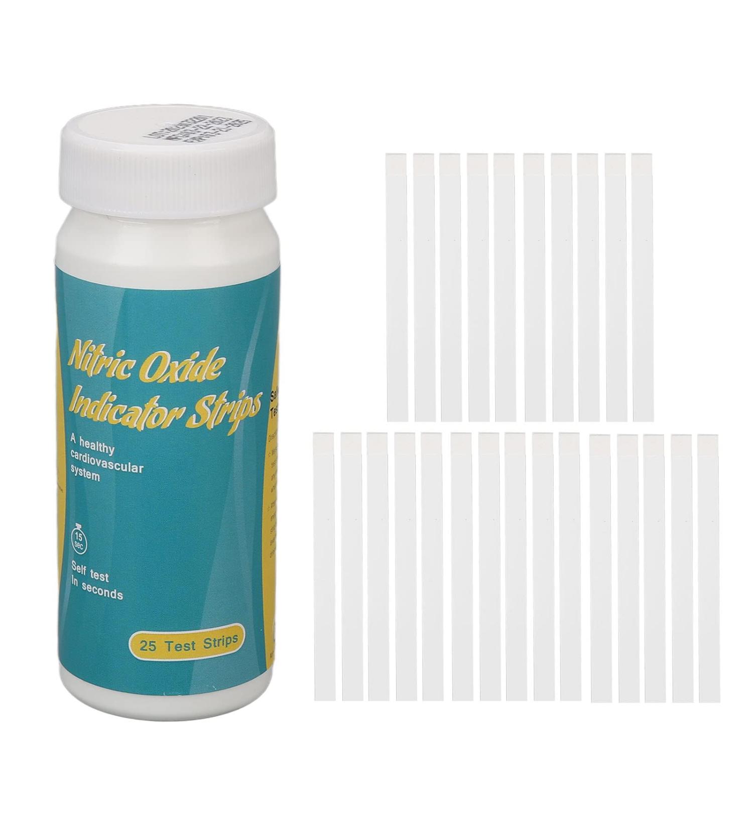 Nitric Oxide Test Strips 25 Strips Highly Accurate Body Nitric Oxide Test Strips Test Salivary Nitrite Levels for Health Care - Buy Online on GoSupps.com